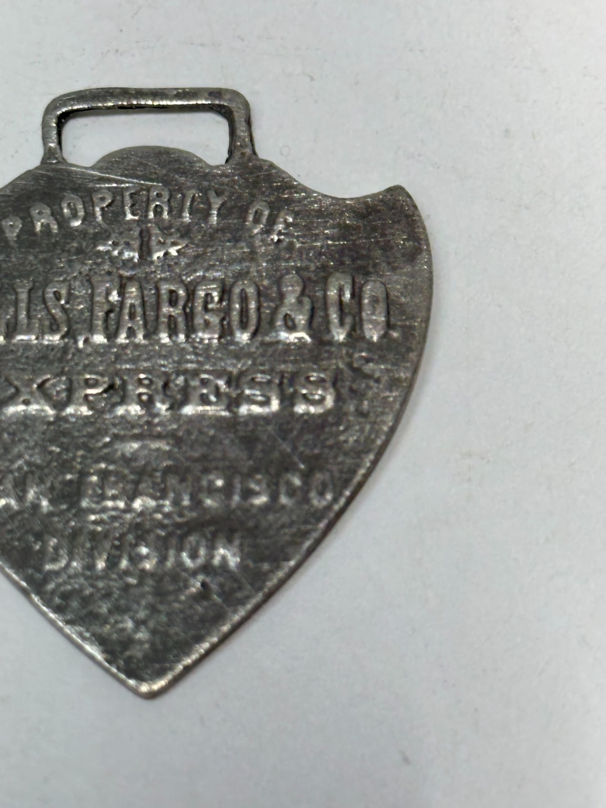 Vintage Advertising Watch fob Wells Fargo Co. Express San Francisco, California