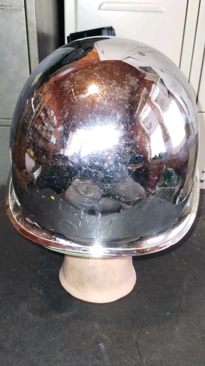 Vintage US M1 Chrome Parade Helme With Liner Set Collector Item