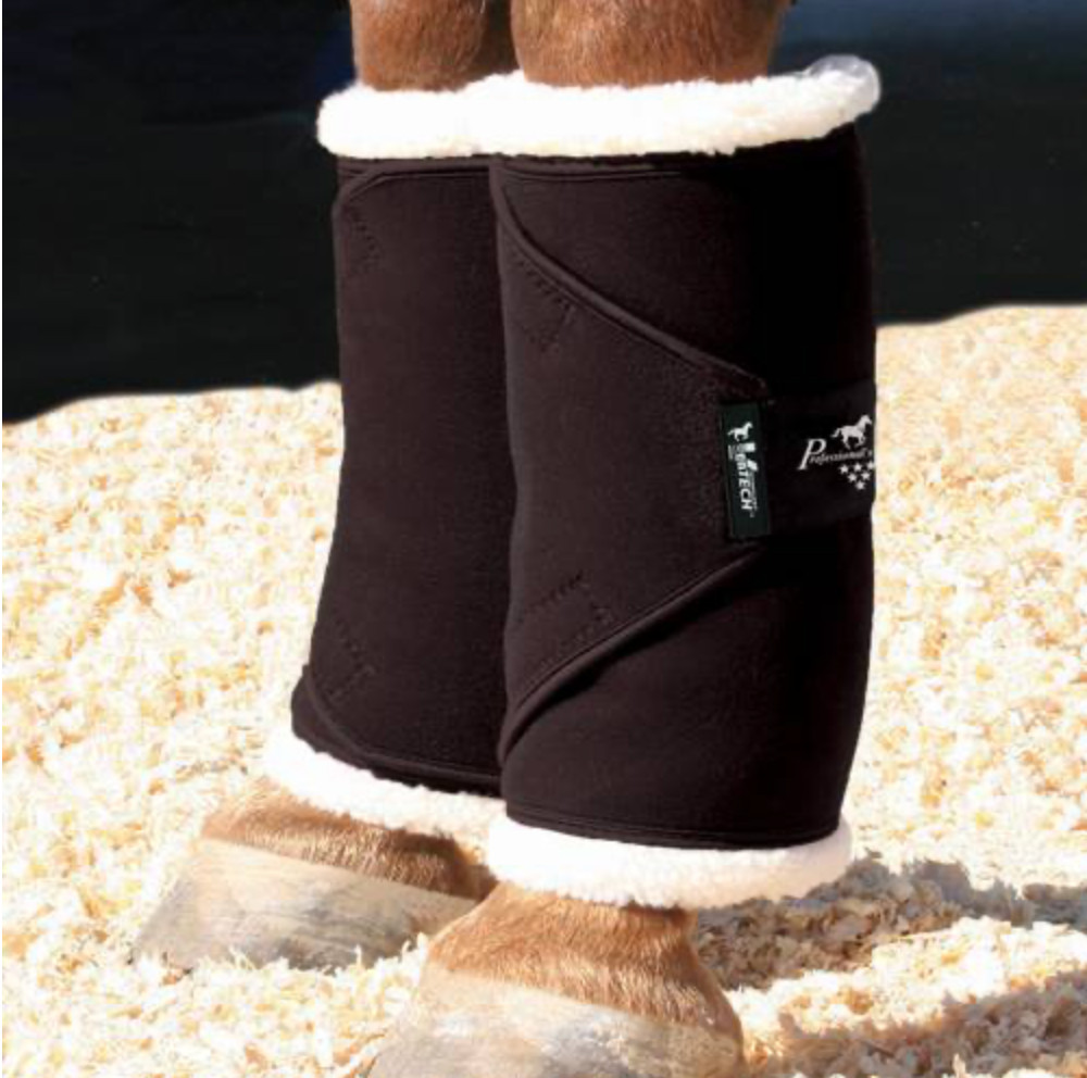 14" Professional's Choice Black VenTech Standing Wraps (Set of 2) - MSRP $130