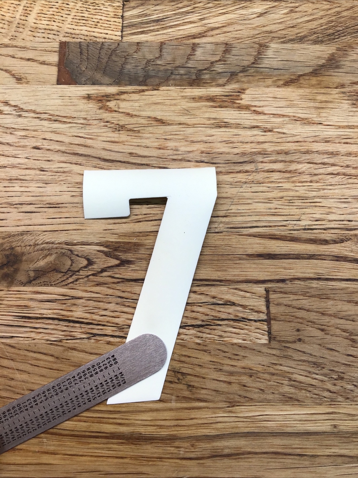 Firefighter / EMT Turnout Coat Reflective Iron-On Number “7” Lime Green D-6