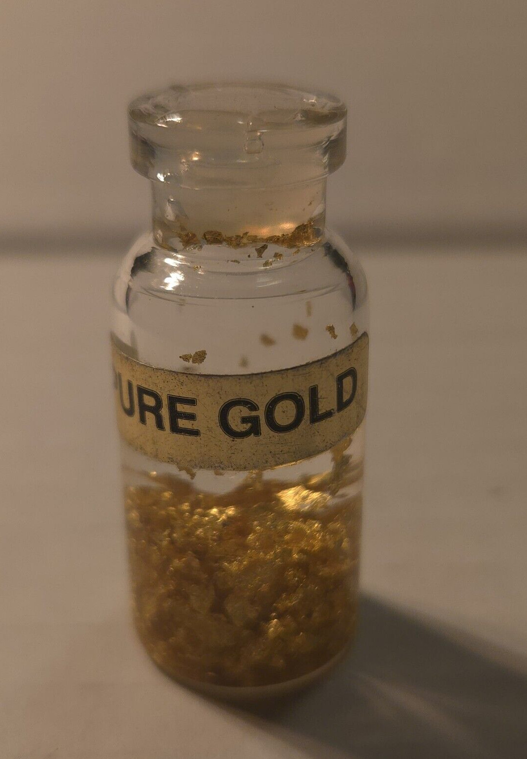 24k Pure Gold Leaf Flake Bottle Vial