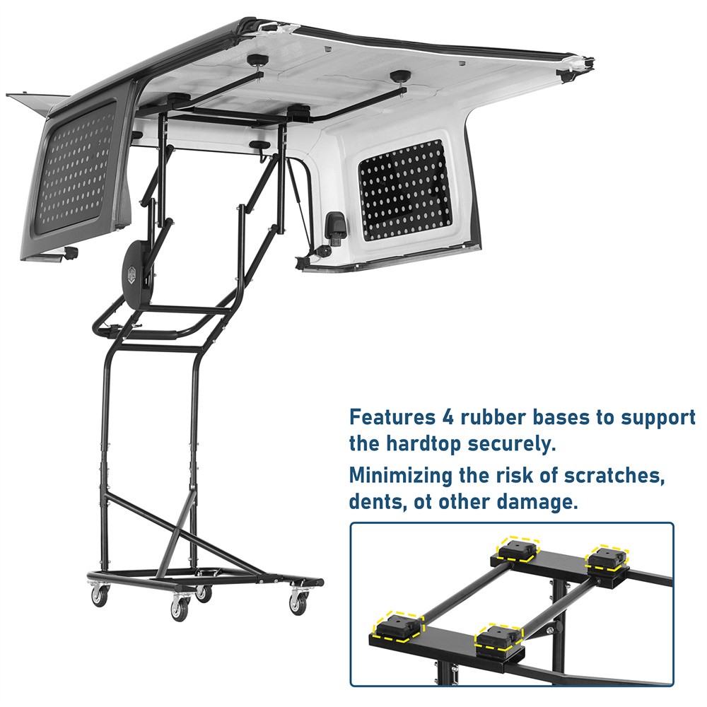 Hardtop Removal Tool Movable Holder Lift Cart Rack For Jeep TJ JK JL Ford Bronco