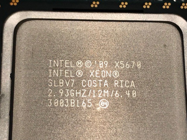 Intel SLBV7 X5670 2.93 GHz processors ***Matched Pair***