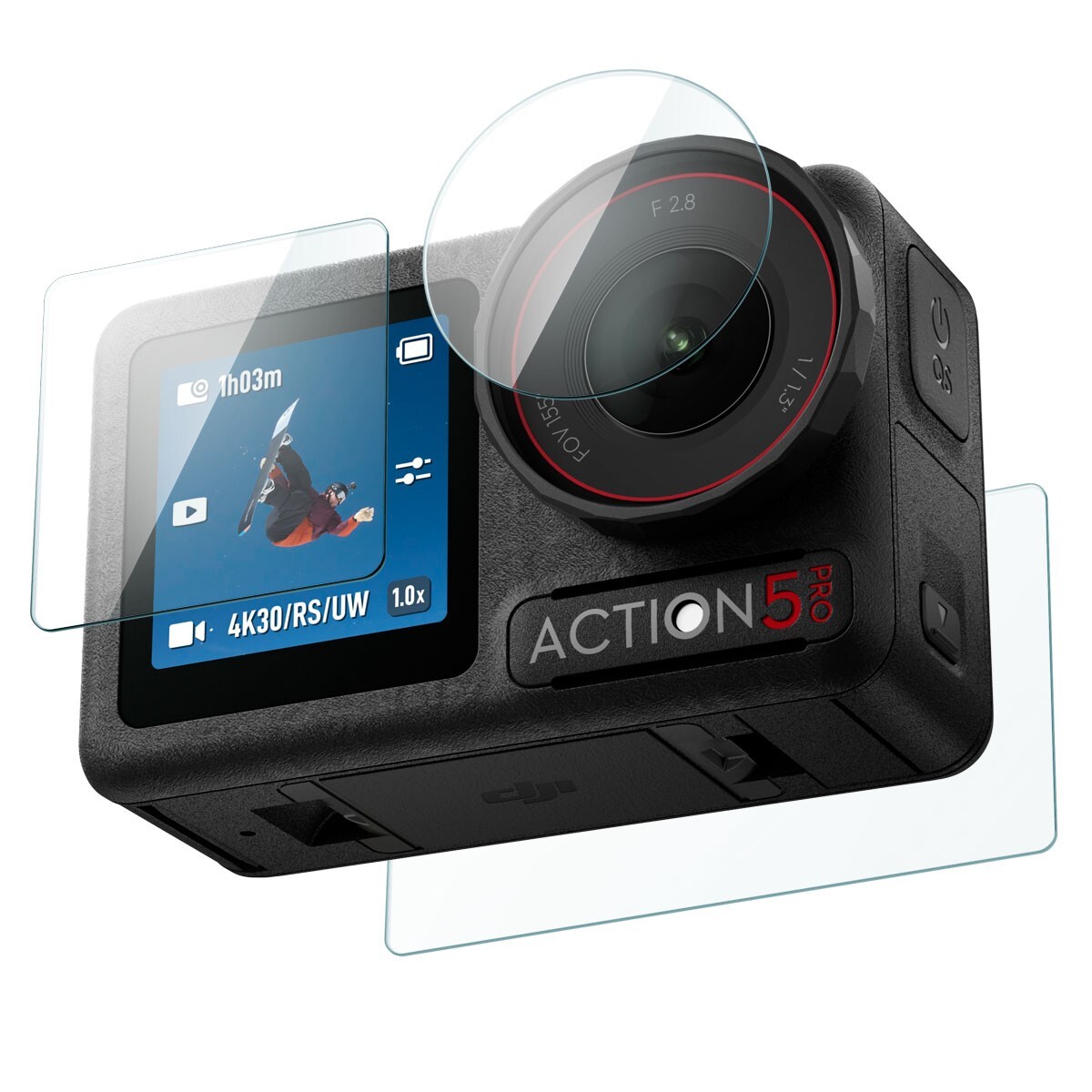 For DJI Osmo Action 5 | Spigen Glas.tR SLIM Screen Protector Multi Pack