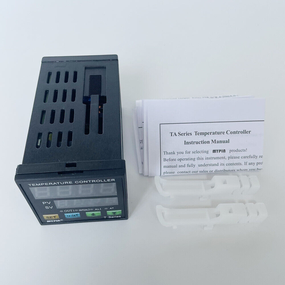 Digital PID Temperature Controller 90-260VAC/DC Dual Relay Output LED Thermostat