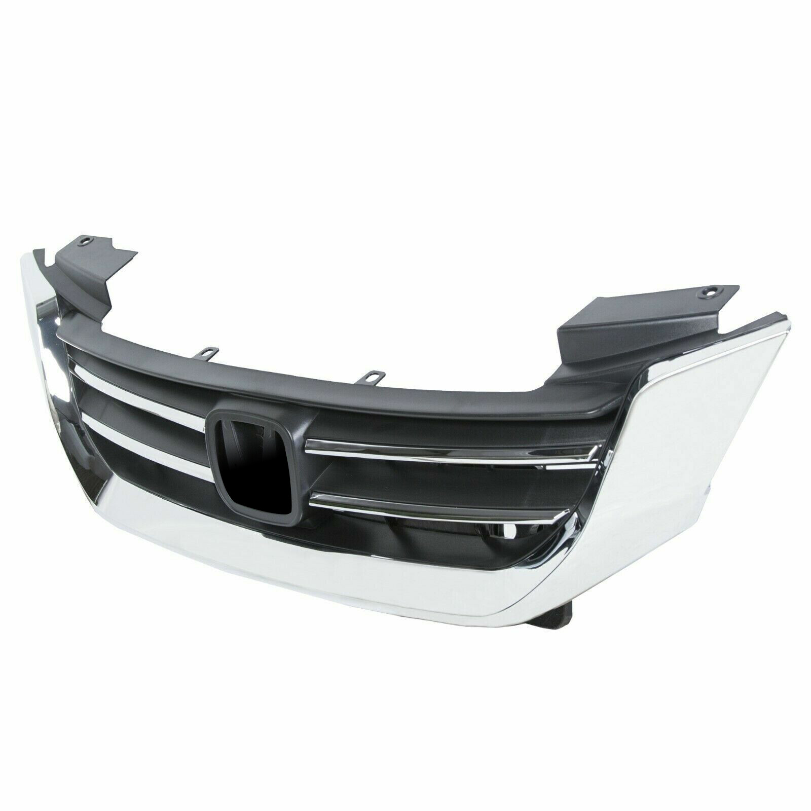 Black & Chrome Front Bumper Hood Grille for Honda Accord 4d 2013-2015 2014