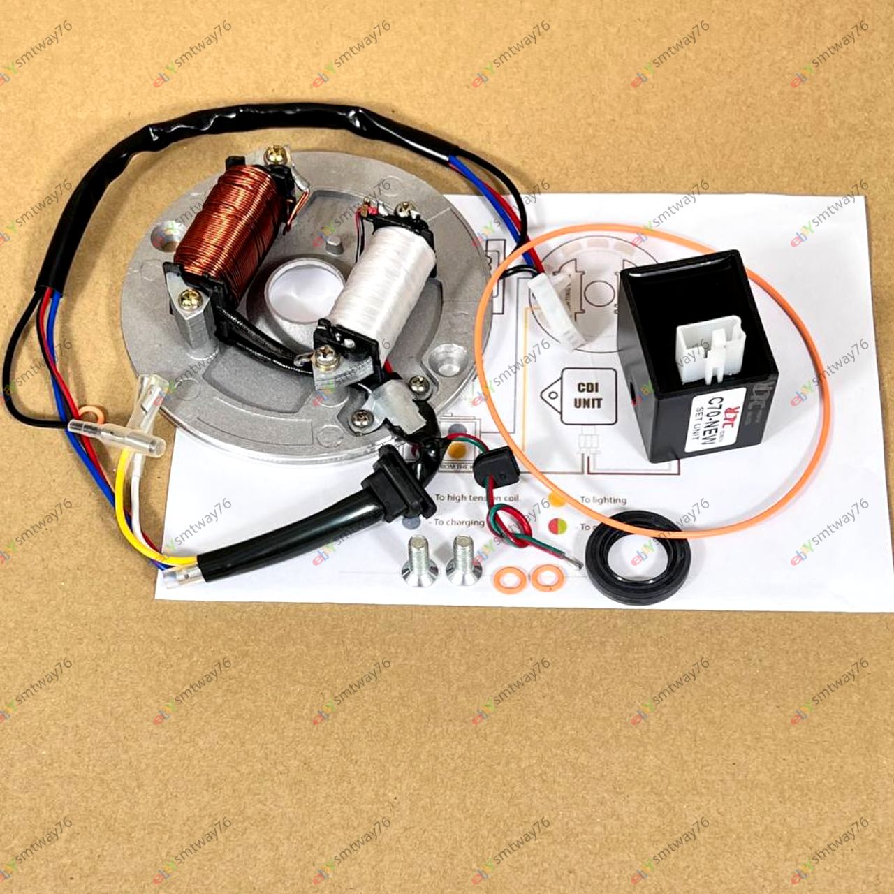 Honda Complete Set CDI Set for ATC70 CT70 CT70H Z50 SS50 Dax XL70 Conversion Kit