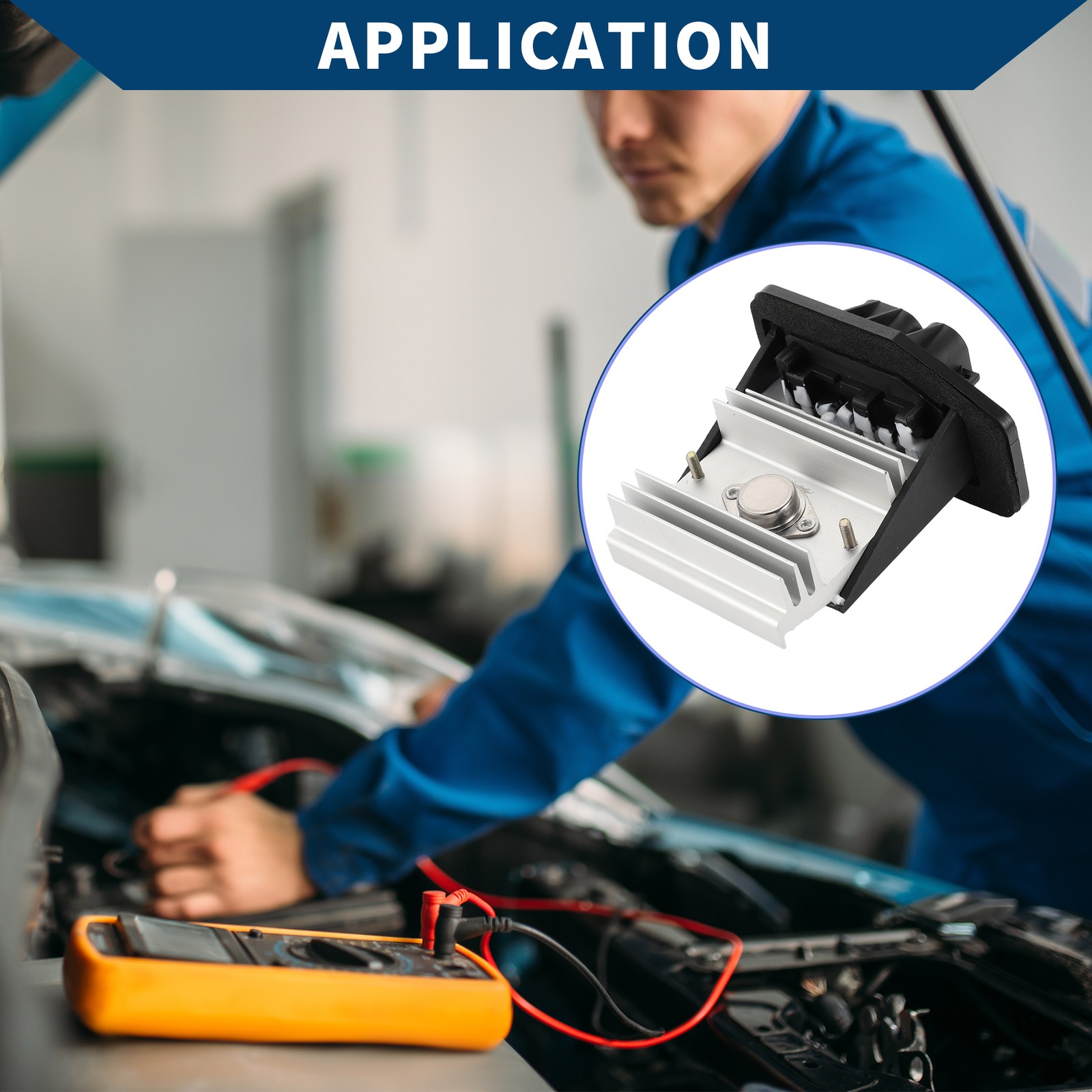 HVAC Blower Motor Resistor No.12484912 for Buick Park Avenue 1991-1993 Black