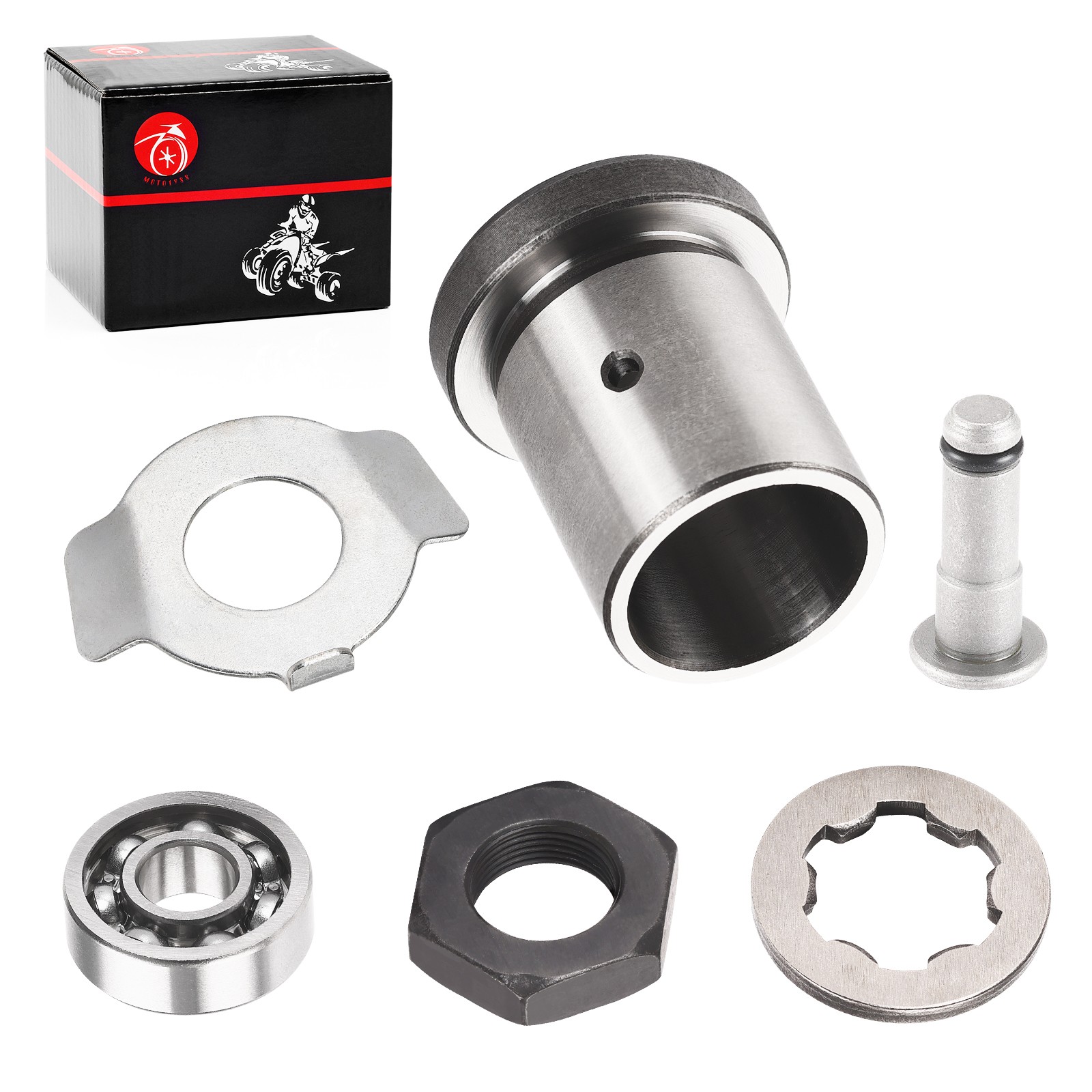 Front Sprocket Lock Nut w/ Washer Fit for Yamaha 1987-2004 Warrior 350 YFM350X