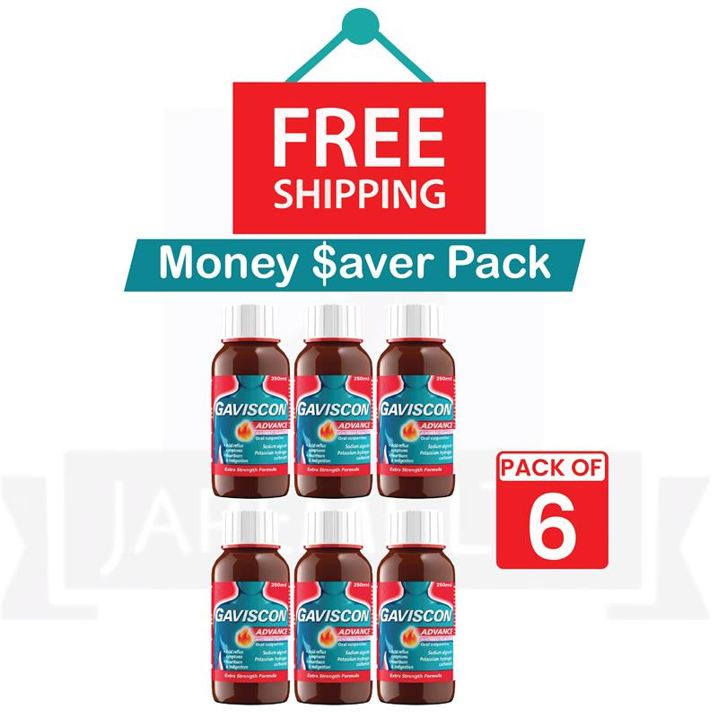 6 PACK OF- GavI$con Advance Aniseed (250ML) - FREE DELIVERY - EXP - (02/2027)