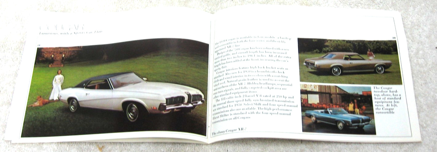 1970 FORD FULLINE FORD MERCURY MUSTANG TORINO CYCLONE COUGAR MAILER BROCHURE