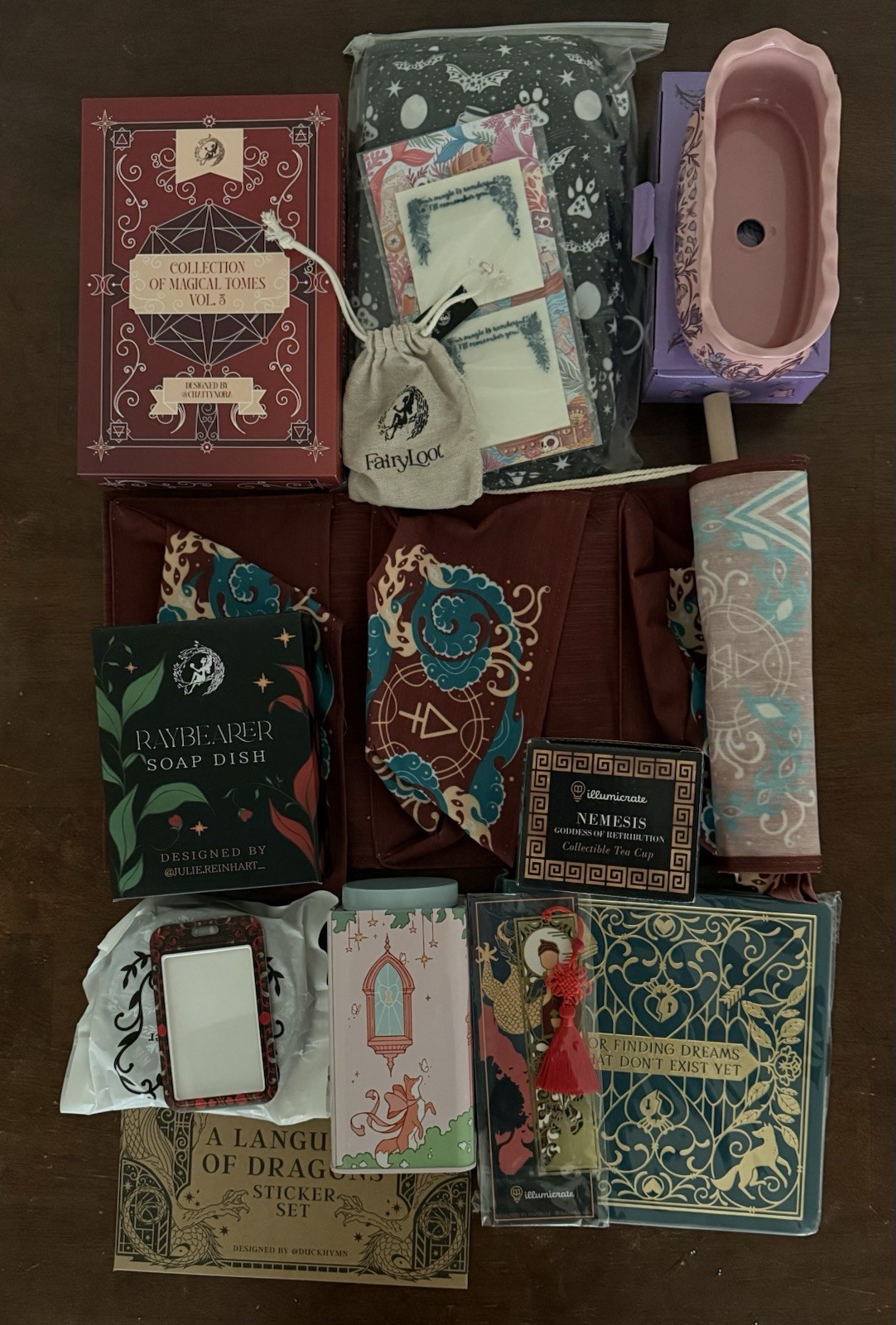Fairyloot Illumicrate Bookish Box Items Owlcrate