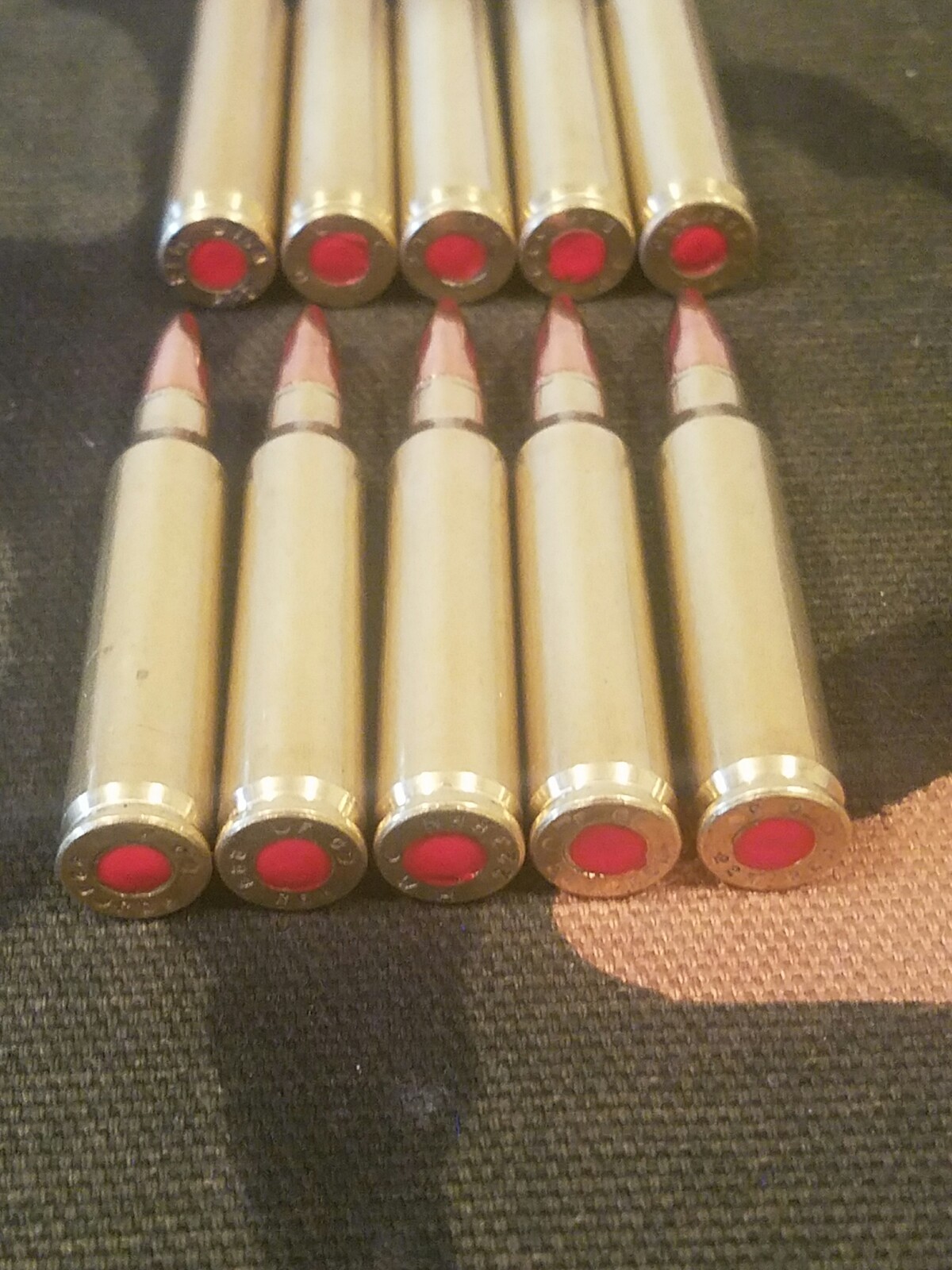 223/5.56 SNAP CAPS SET OF 10 (Safety Red)