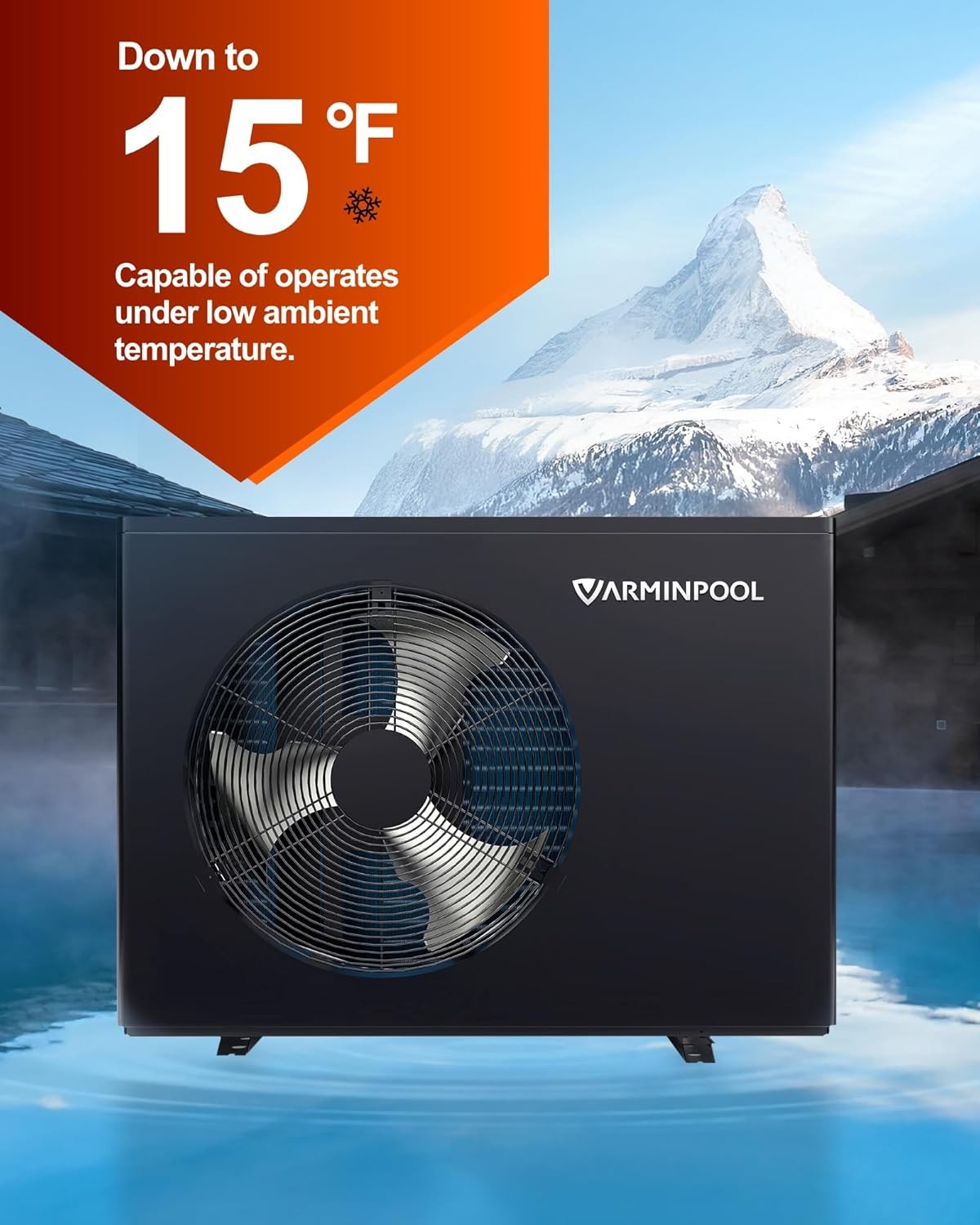 VARMINPOOL 240V Pool Heat Pump 40000 BTU