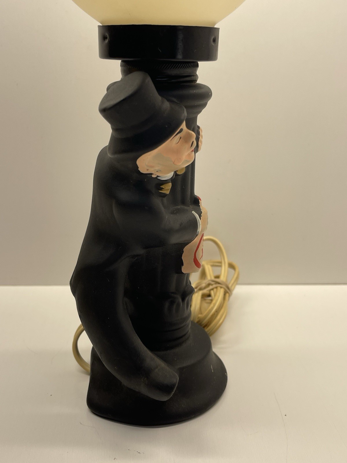 Vintage 11” Drunk Hobo Charlie Chaplin Light Pole Bar Lamp HAVE A DRINK Tested