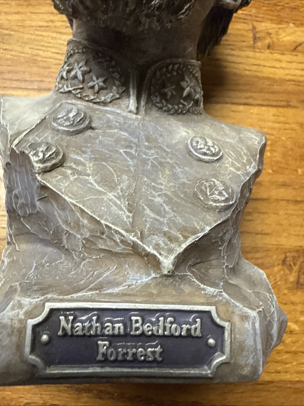 Vanmark Civil War Confederate General Nathan Bedford Forrest Bust Statue Figure