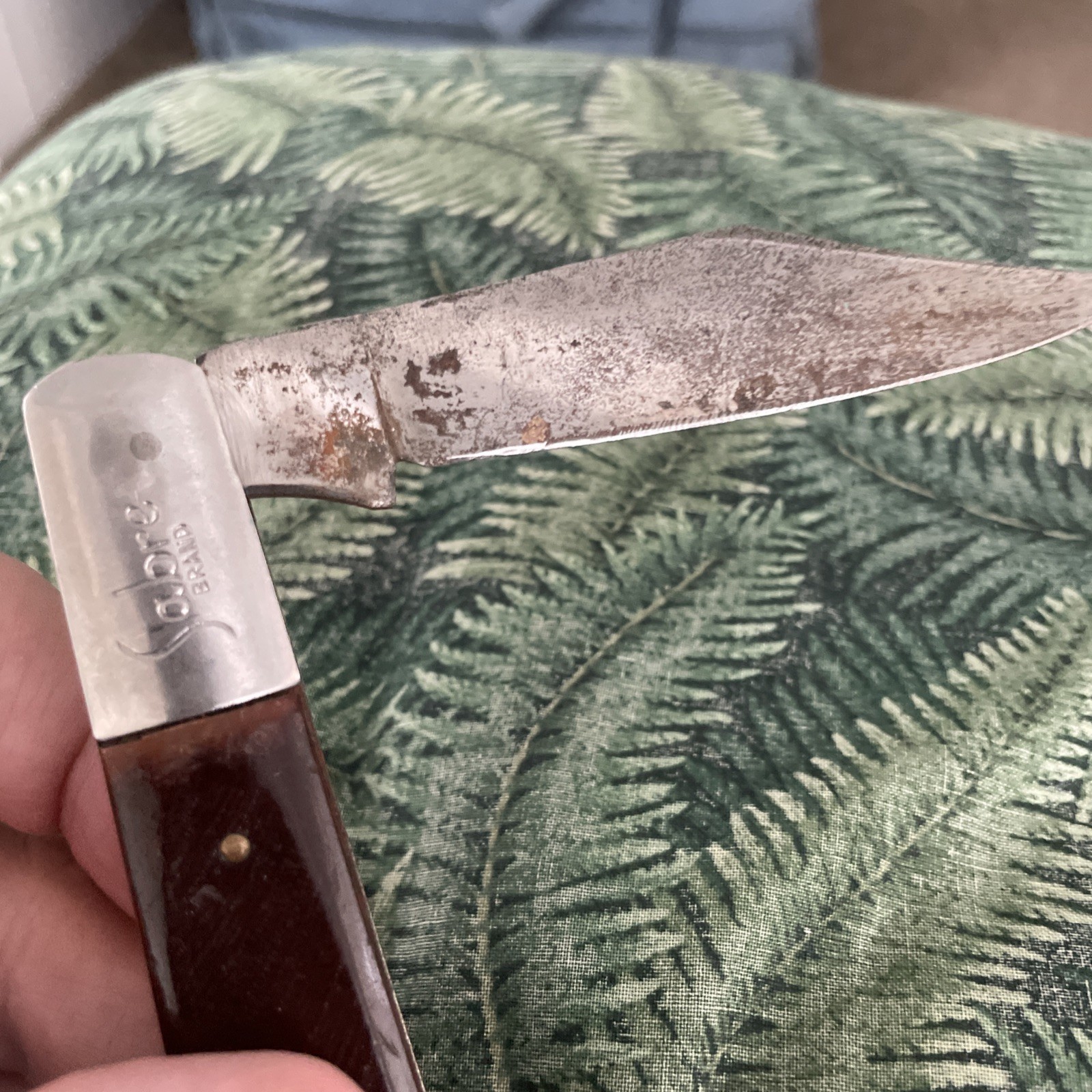 1970s Vintage 1 Blade ** SABRE - 629 *** Large Barlow Pocket Knife JAPAN