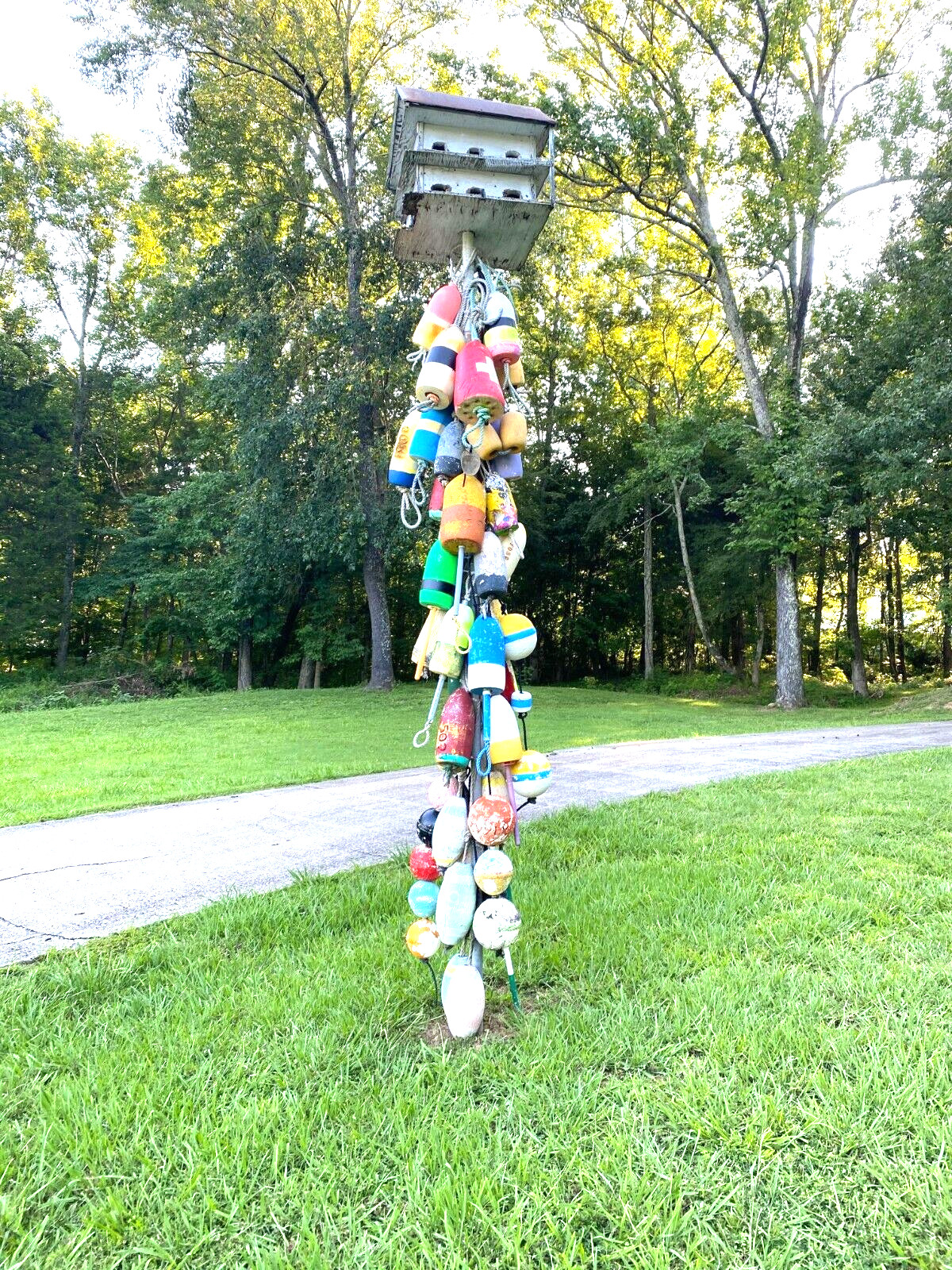 FREE SHIP 183 Maine Lobster BUOY nautical pot bouy float shore crab Lake CAPE