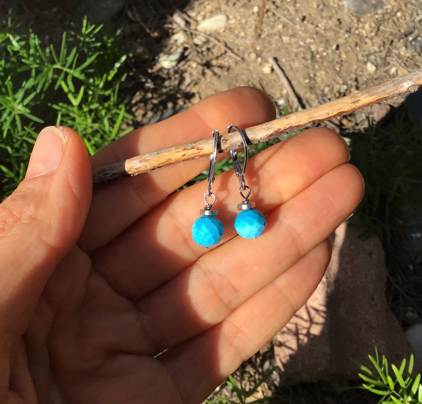 New Turquoise Sundance charm artisan Jewelry handmade earrings