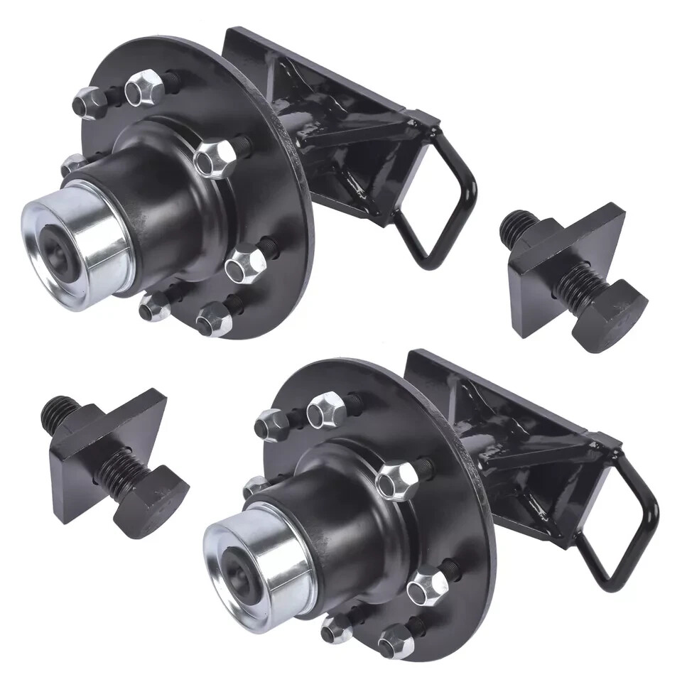 8 x 6.5 Lug 8000LB Superior Shipping Container Wheels, Bolt-on Spindle Kit new