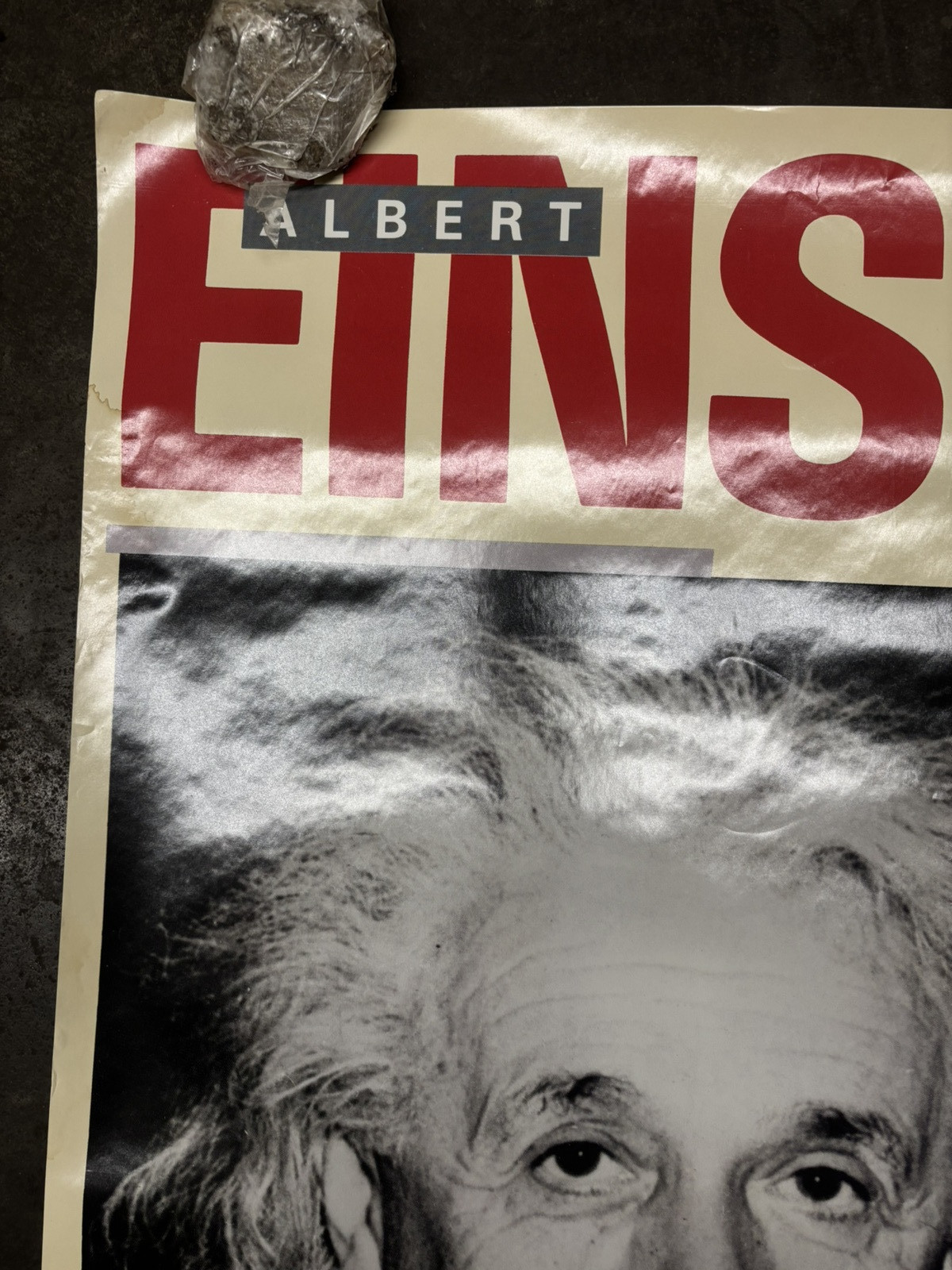Albert Einstein Scientist Chemist Mathematician door Poster Vintage 1988 C2713