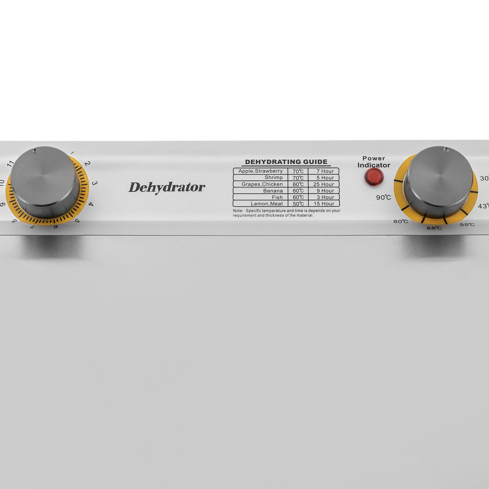 18 Trays Food Dehydrator Machine 304 Stainless Steel Adjustable Temp & Timer