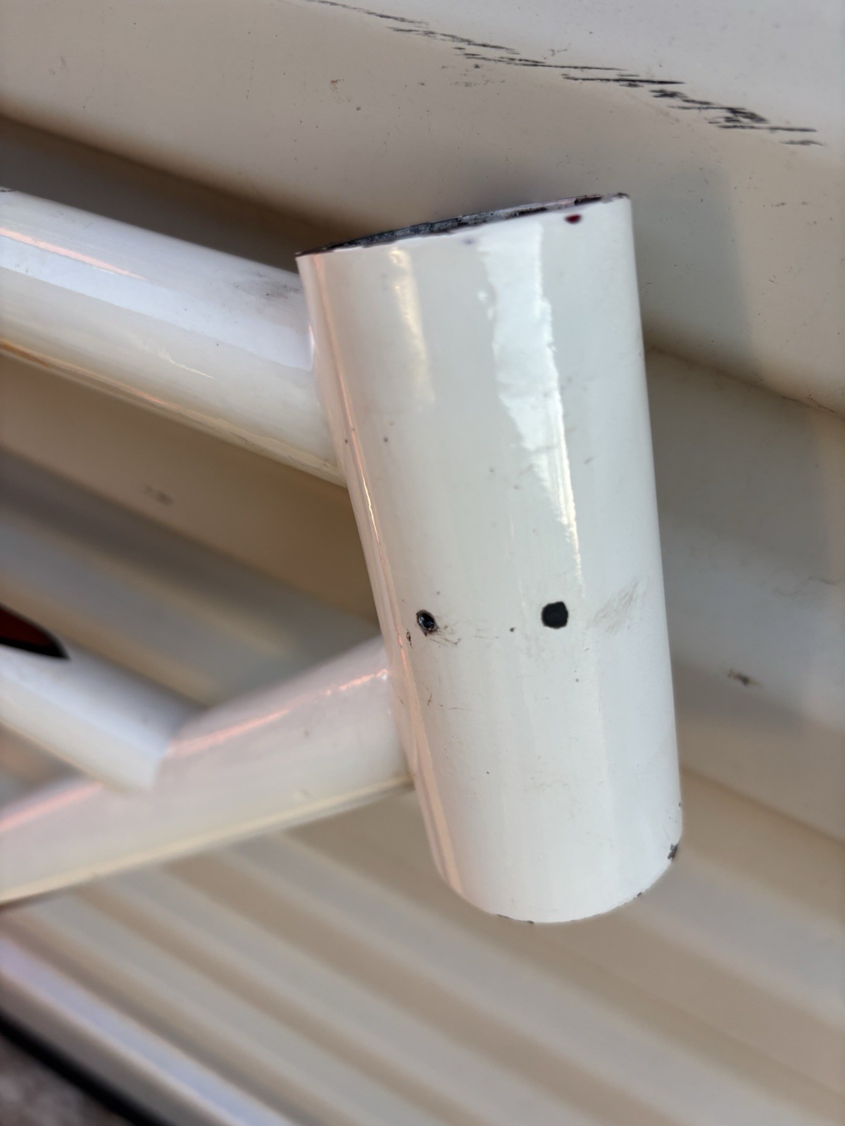 ANTIQUE 1920'S CIRCA UNIDENTIFIED 28" RESTORED MOTORBIKE BICYCLE FRAME SET