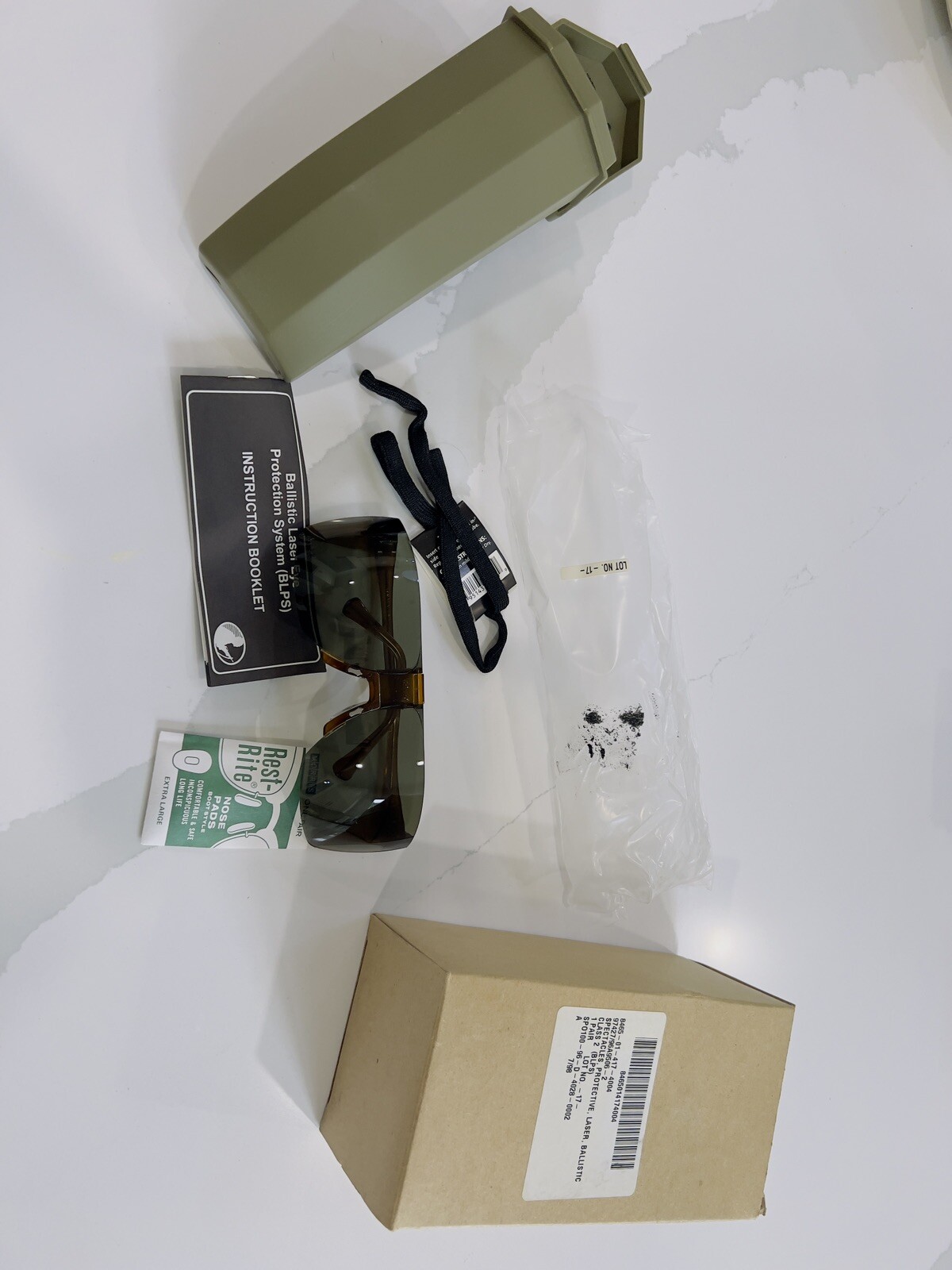 Military Ballistic Glasses Laser Eye Protection System BLPS Alice Hard Case
