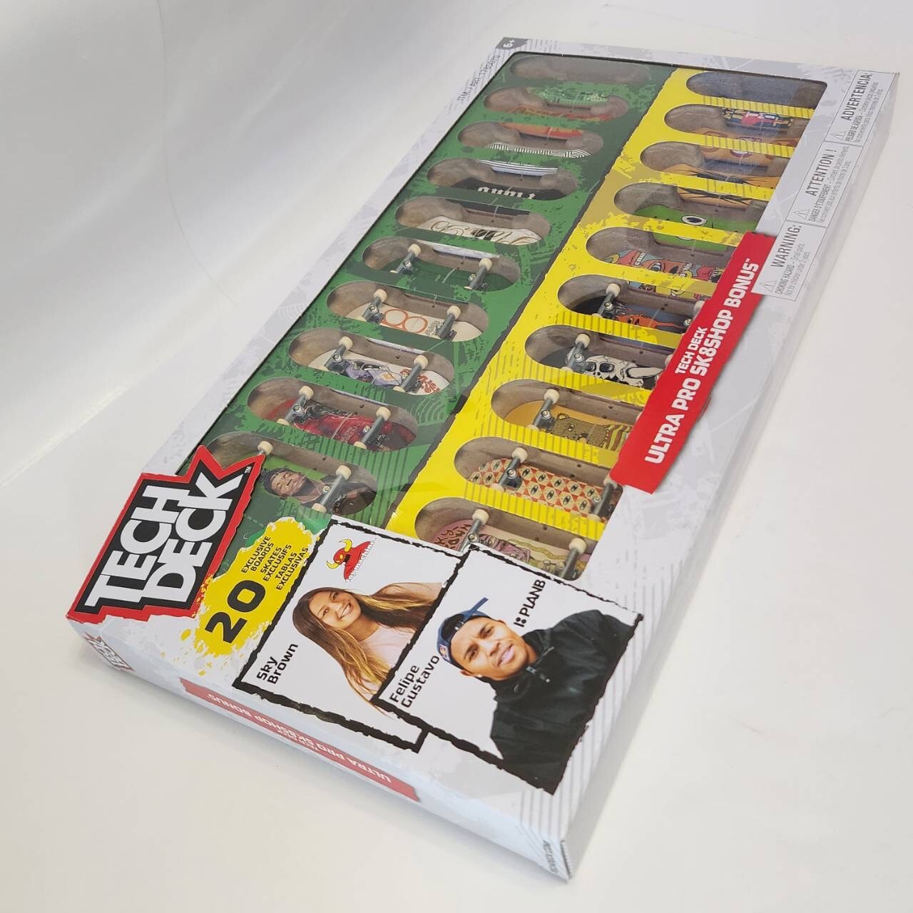 Tech Deck Ultra Pro Bonus 20-Pack Plan B Toy Machine Felipe Gustavo Sky Brown