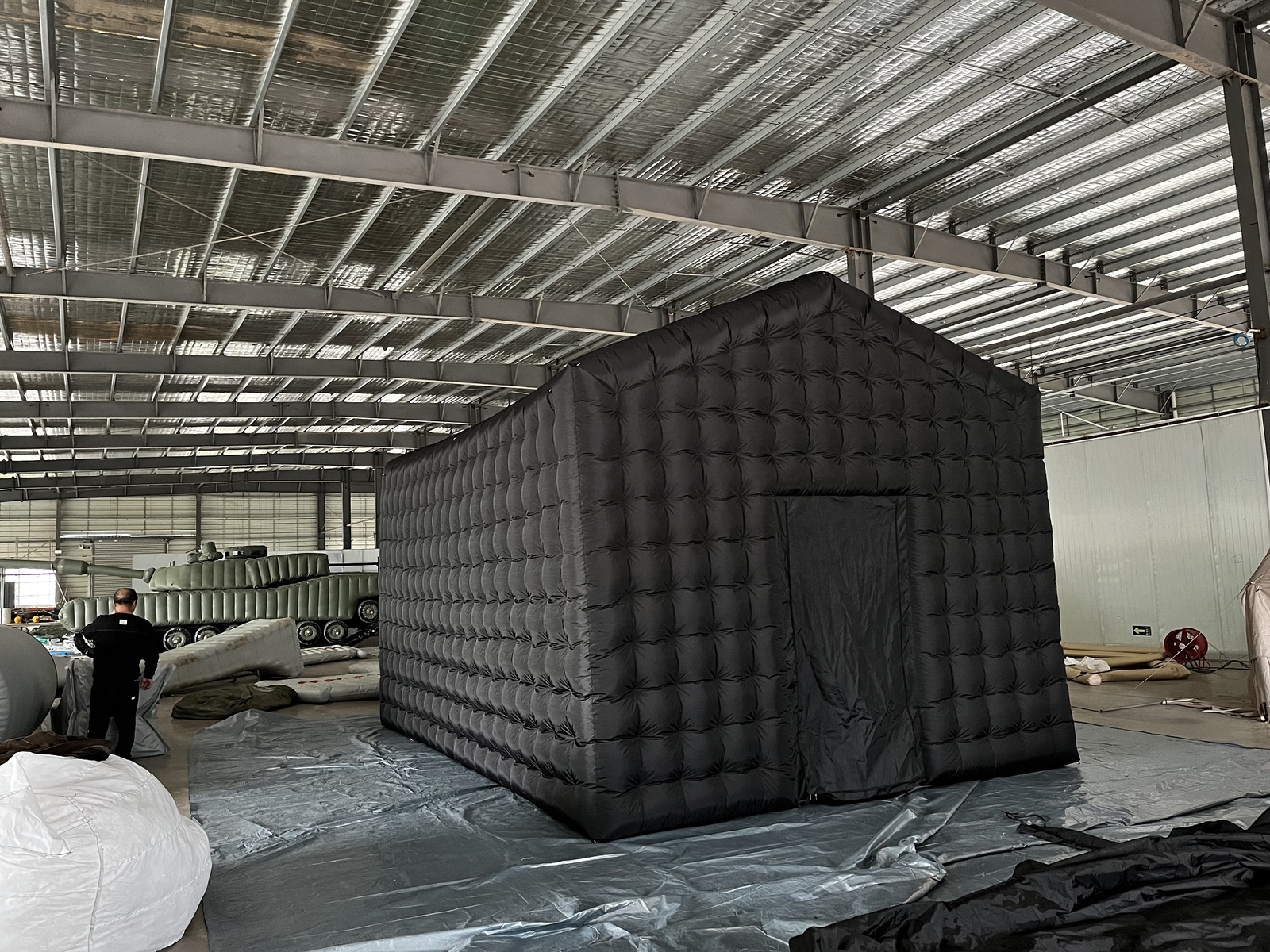 Inflatable Night Club Portable Cube Tent With Ground For Disco Wedding Party