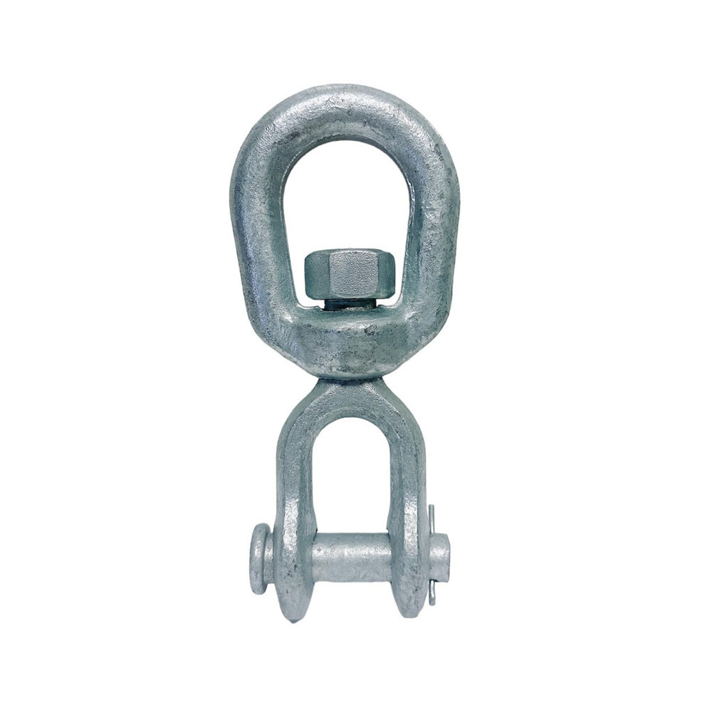 Galvanized JAW EYE Swivel Marine Mooring 1/4", 5/16", 3/8", 1/2", 5/8", 3/4", 1"