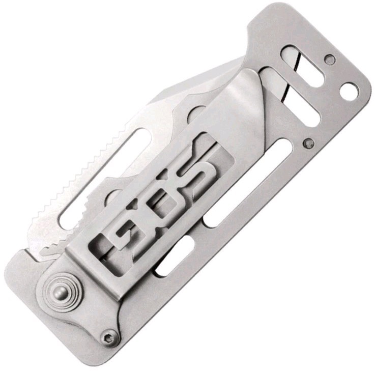 SOG Cash Card Folding Knife Money Clip Plain Edge Stainless