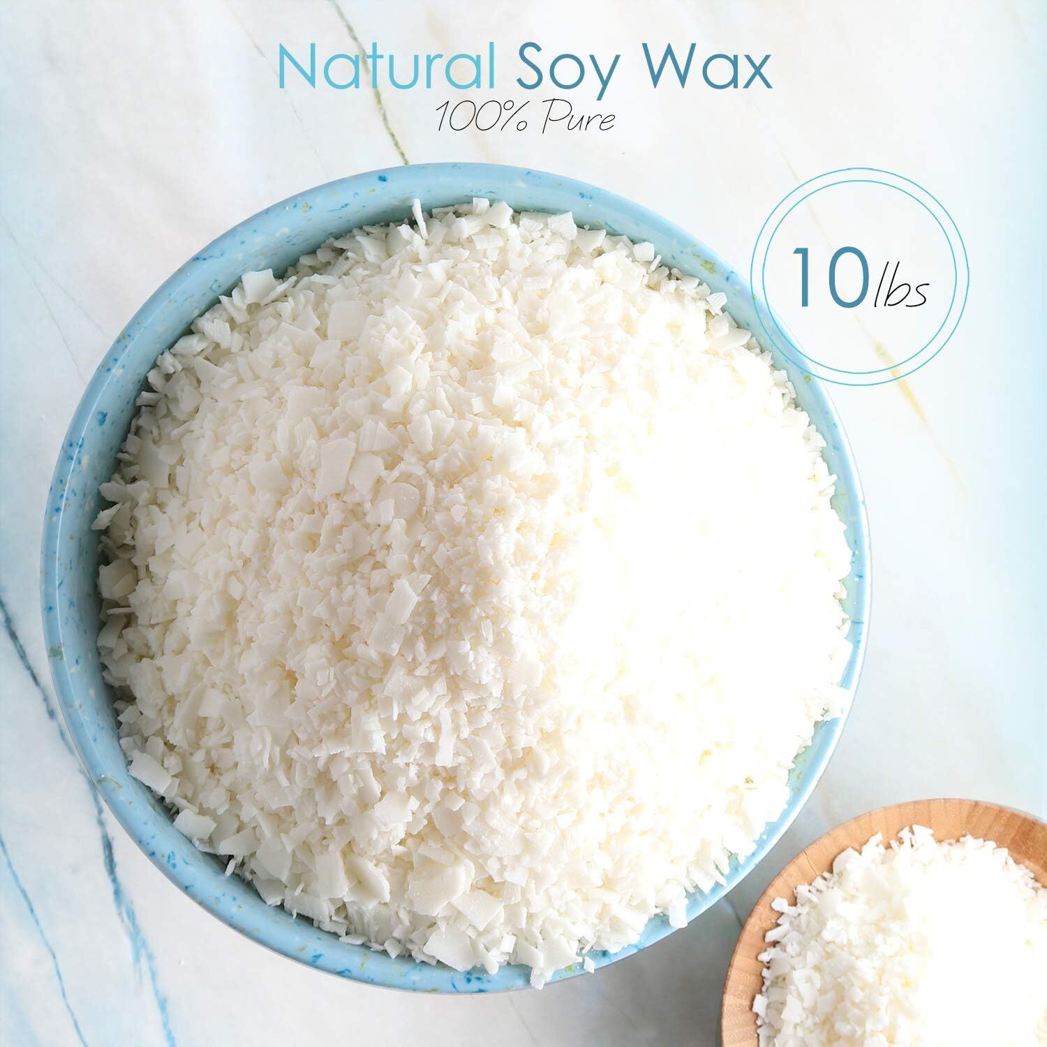 Soy Candle Wax for Candle Making - Natural Soy Wax for Candle Making 10 lb Bag,