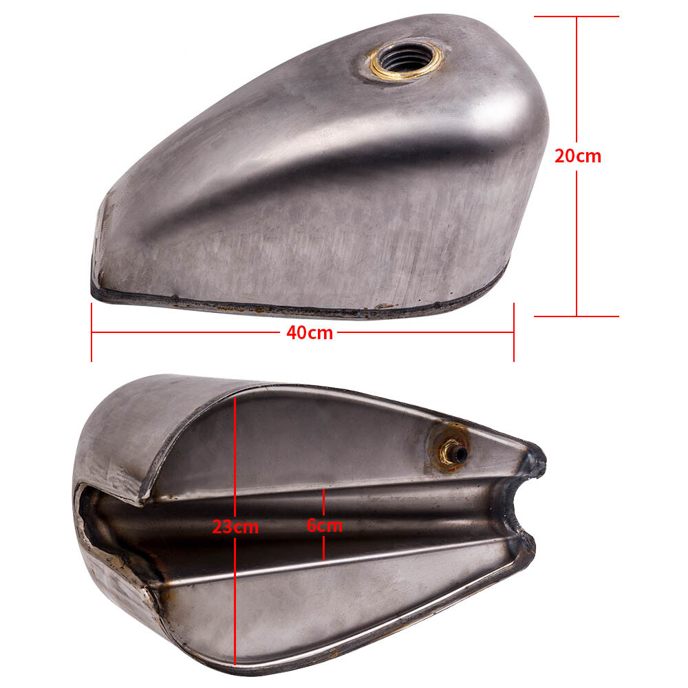 2.4 Gallon Gas Fuel Tank Direct Mount for Harley-Davidson Sportster 1955-1978