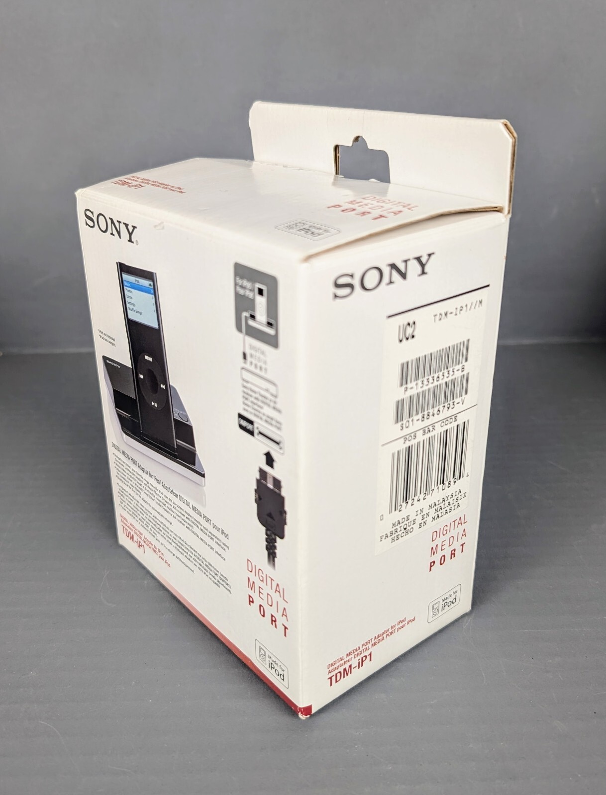 SEALED Sony TDM-iP1 Digital Media Port Adapter iPod Docking Station NIB