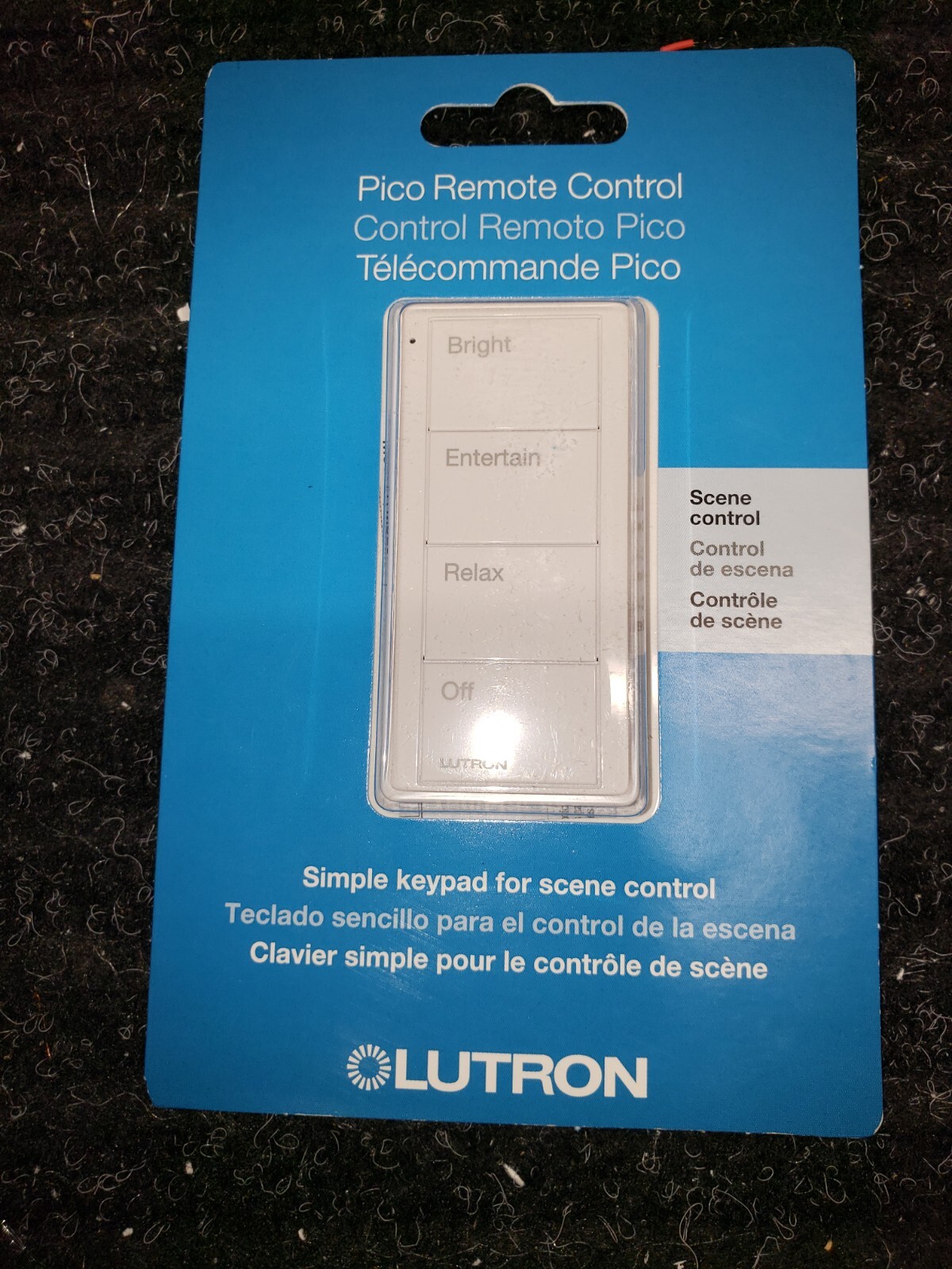 Lutron Pico Control - 4-Button Any Room RELAX Scene White PJ2-4B-GWH-P03 Caseta