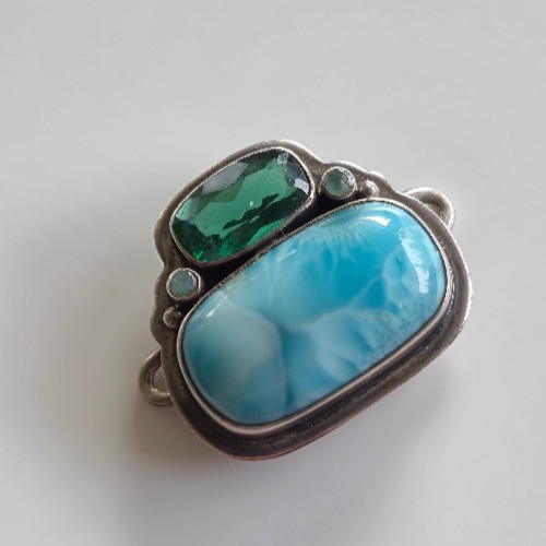 Tabra Fabulous 4-stone Large Charm for Bracelet or Anklet S Connector Charm Only