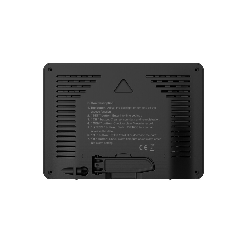 BALDR Digital Wireless Weather Station Indoor Outdoor 3 Thermo Hygrometer Sensor