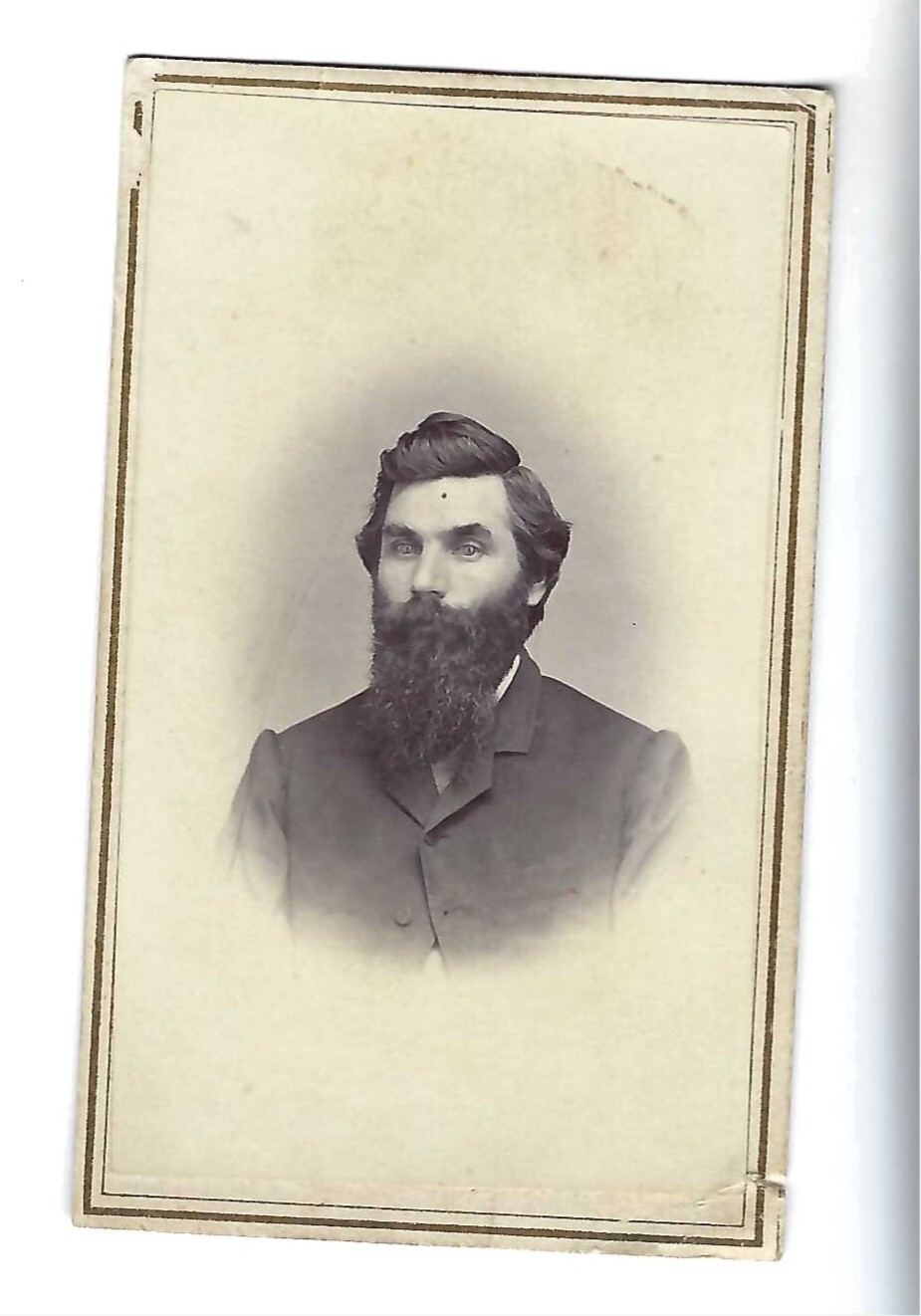 Civil War CDV Soldier Andrew Allen 4th Illinois Cavalry