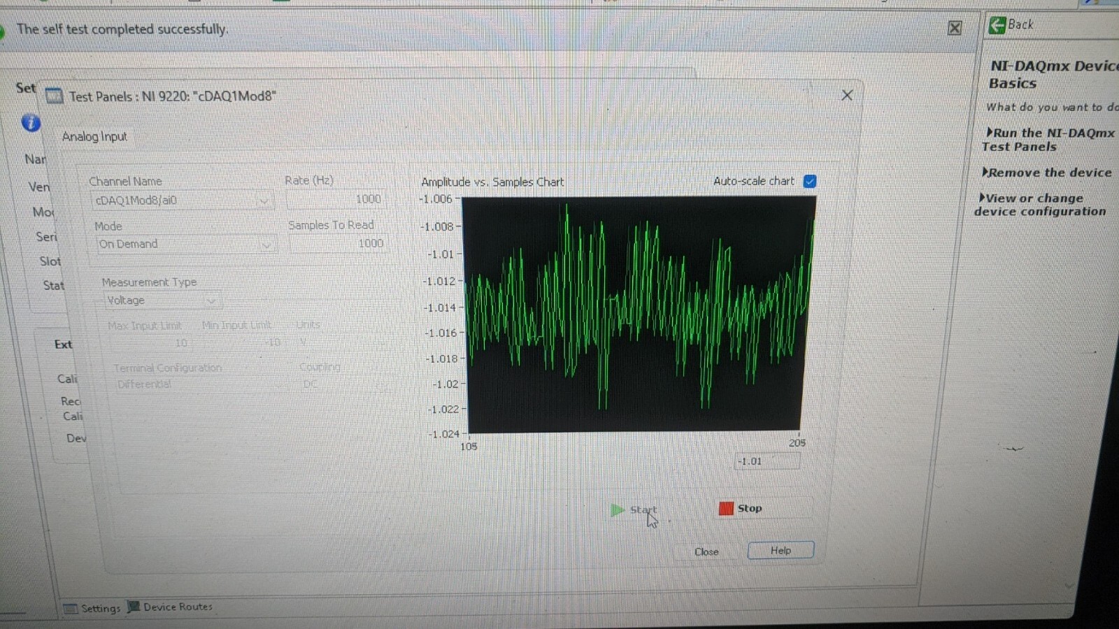 NI 9220 16 AI ±10 V 16 Bit 100 kS/s analog input module CompactDAQ Spring Termin