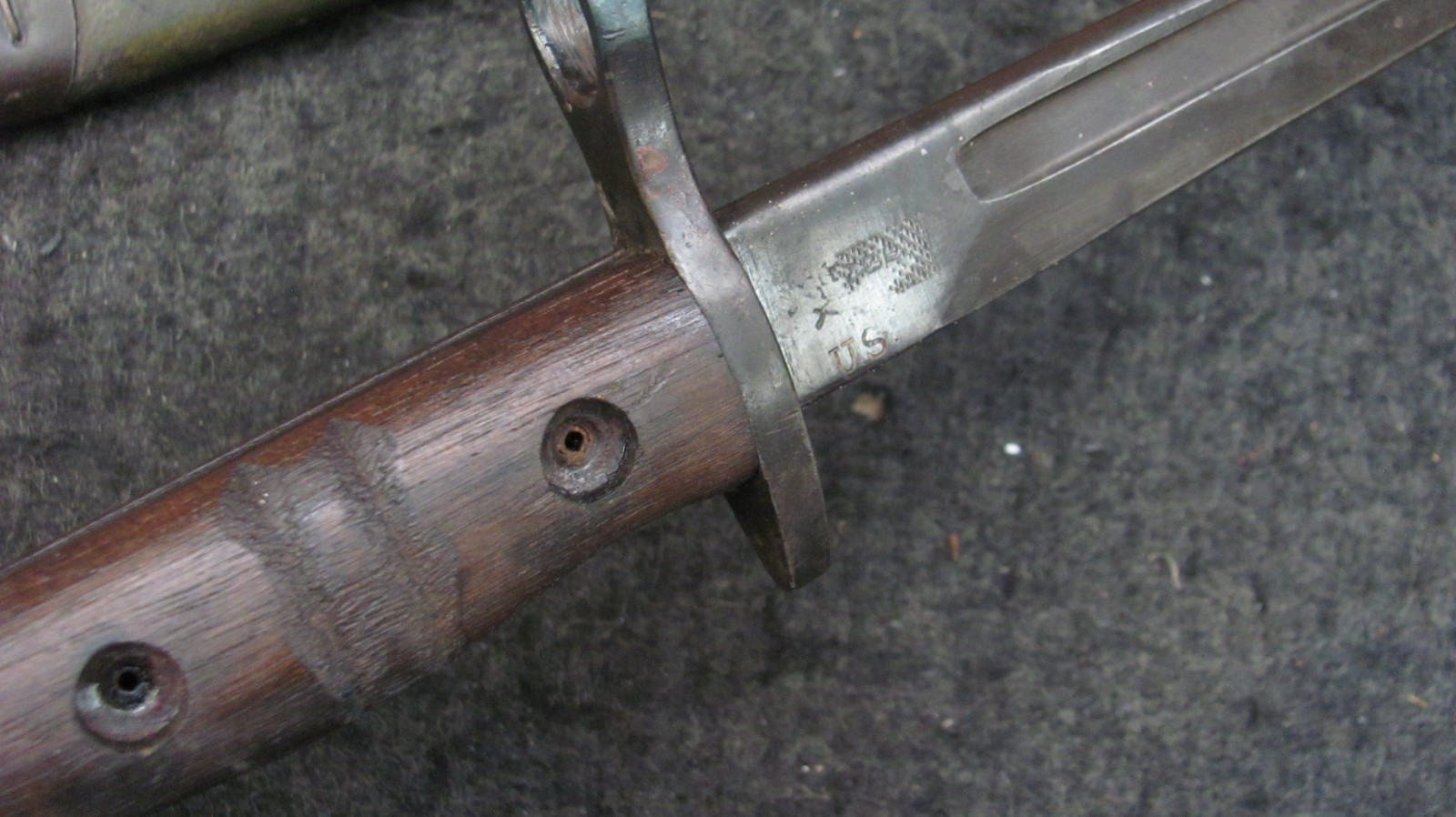 WWI US Army M1917 Enfield Rifle Bayonet w/Scabbard Remington - Trench Shotgun 1