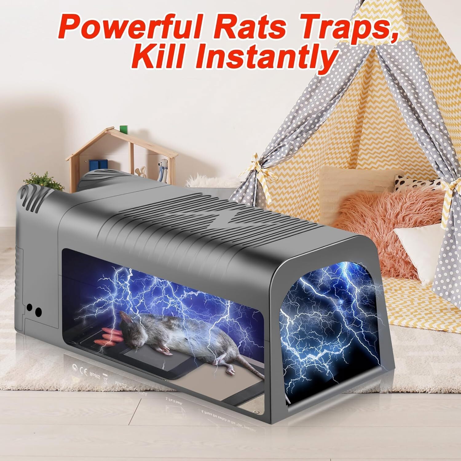 Electronic Mouse Trap Victor Control Rat Killer Pest Electric Rodent Zapper US