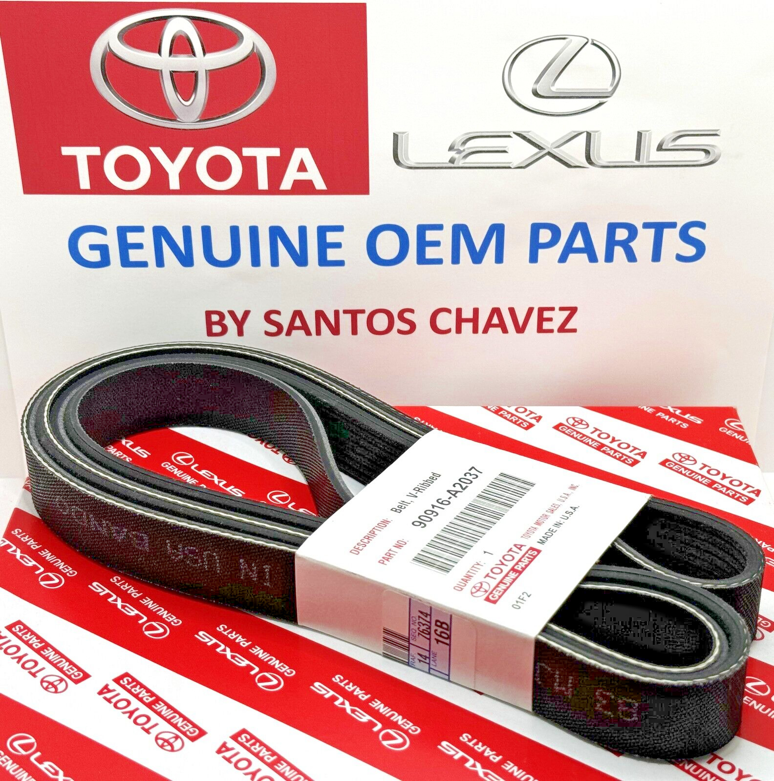 2016-2023 Toyota  Tacoma 3.5L V6 Serpentine Belt OEM GENUINE OEM PART