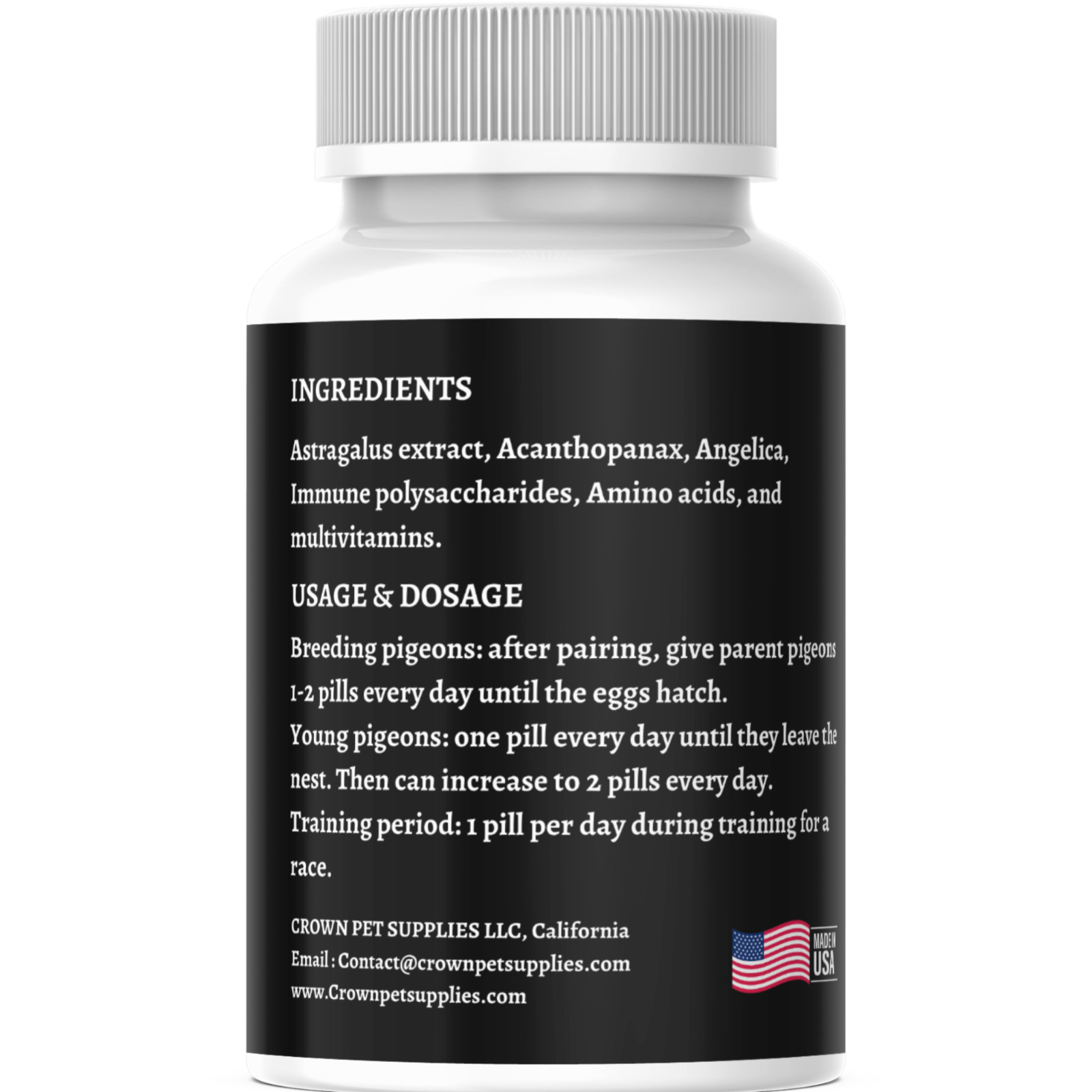 Treasure Supplement Pills, Fertility, Feather, Growth & Immunity For Pigeons