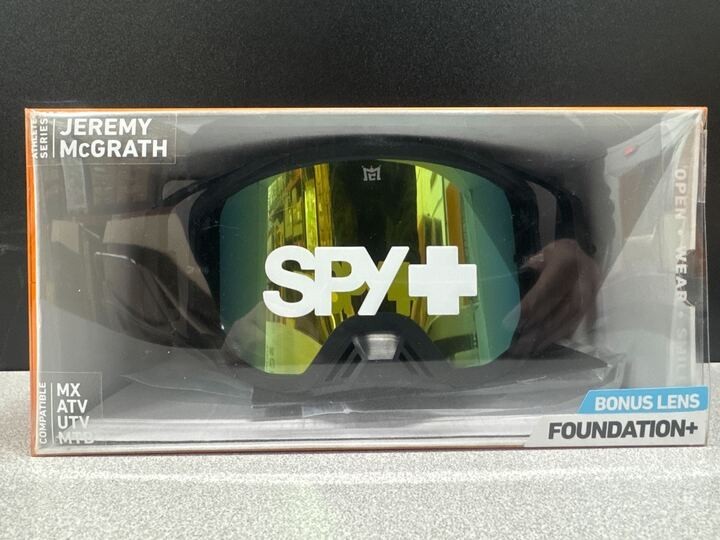 SPY+ Foundation+ MX Goggle-BronzeHD Gold Spectra Mirror+Clear HD AFP-J. McGrath