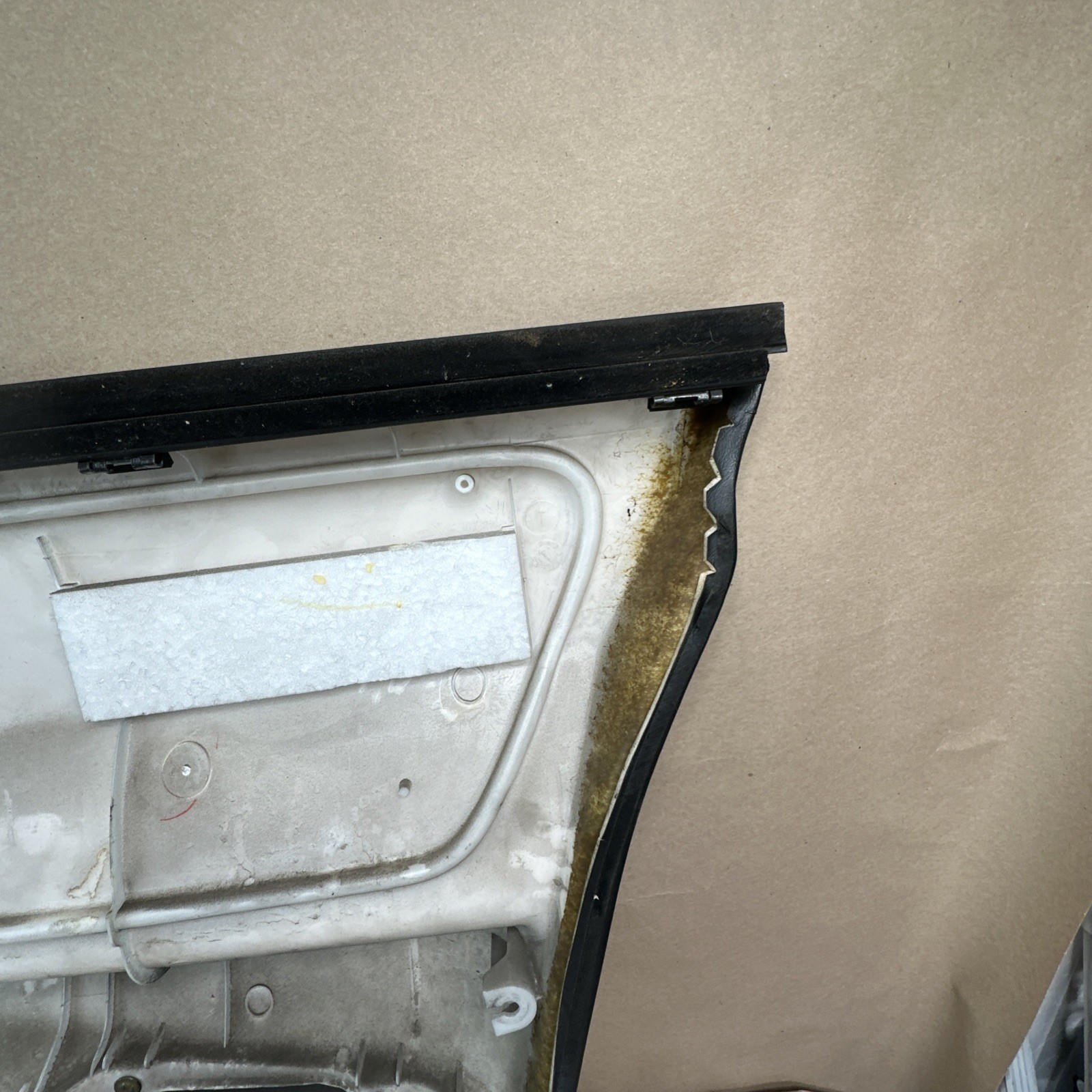 94-01 Acura Integra 4D Driver Left Door Panel Card Black Vinyl Leather OEM