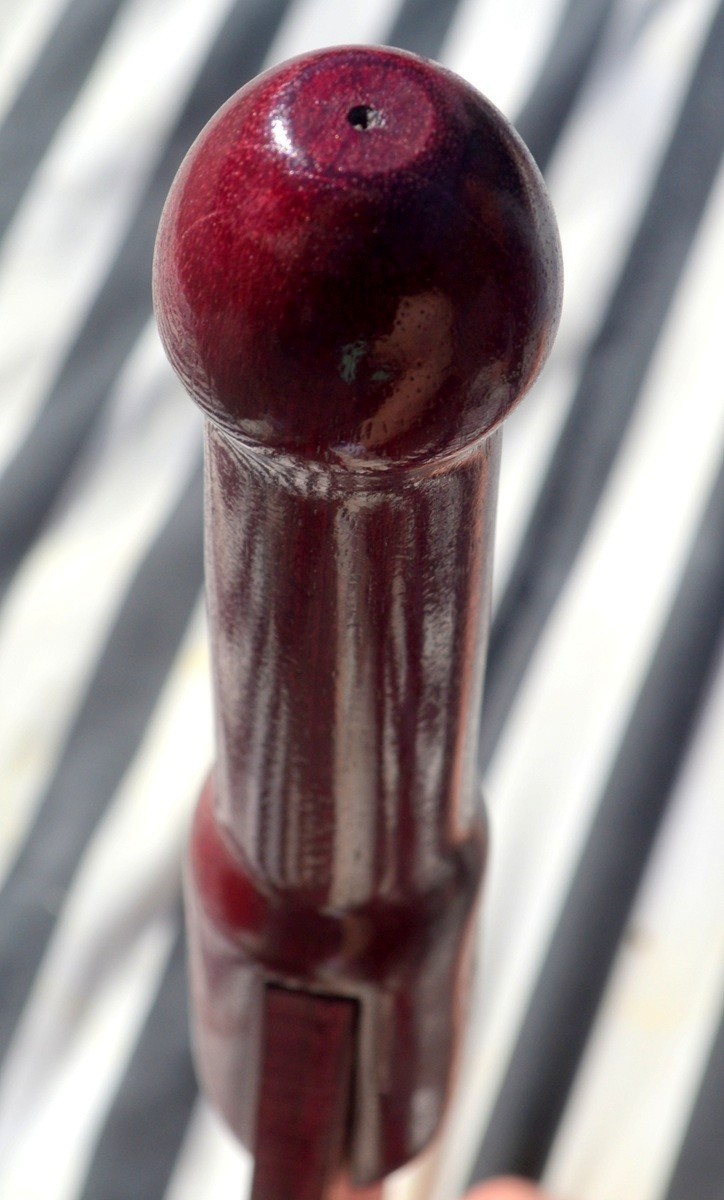 Custom-made Warder’s Prison Strap, Hardwood Handle, Sole Leather