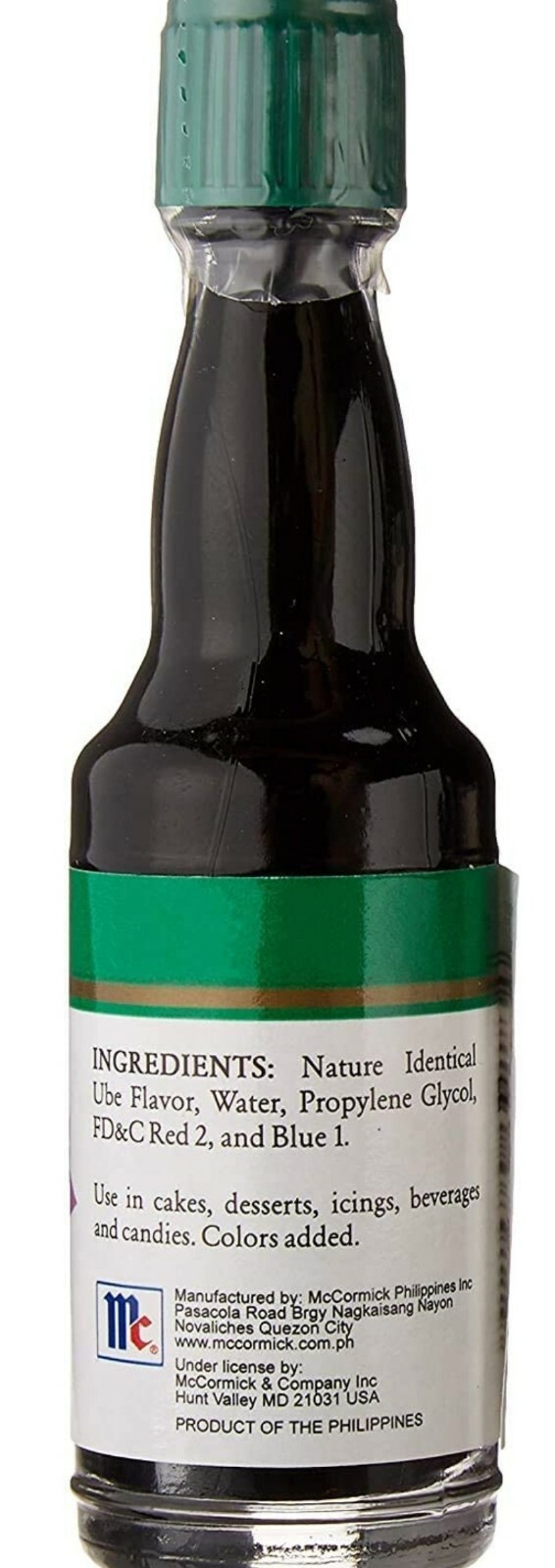 2 Bottles McCormick Ube Flavor Extract 20ml