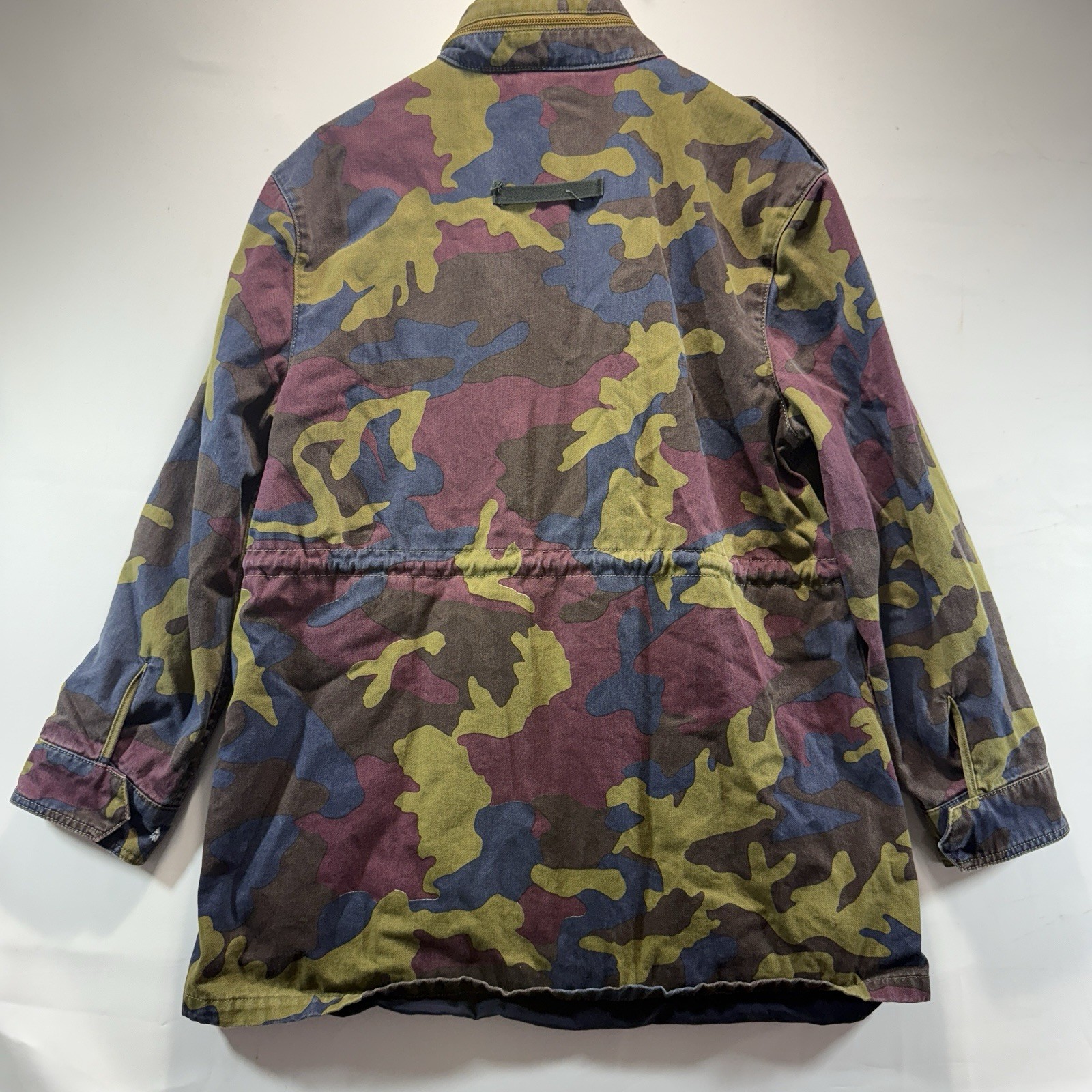 Belgian Jigsaw Field Jacket Puzzle Camo Coat Army Belgium WESC Mens Size XS