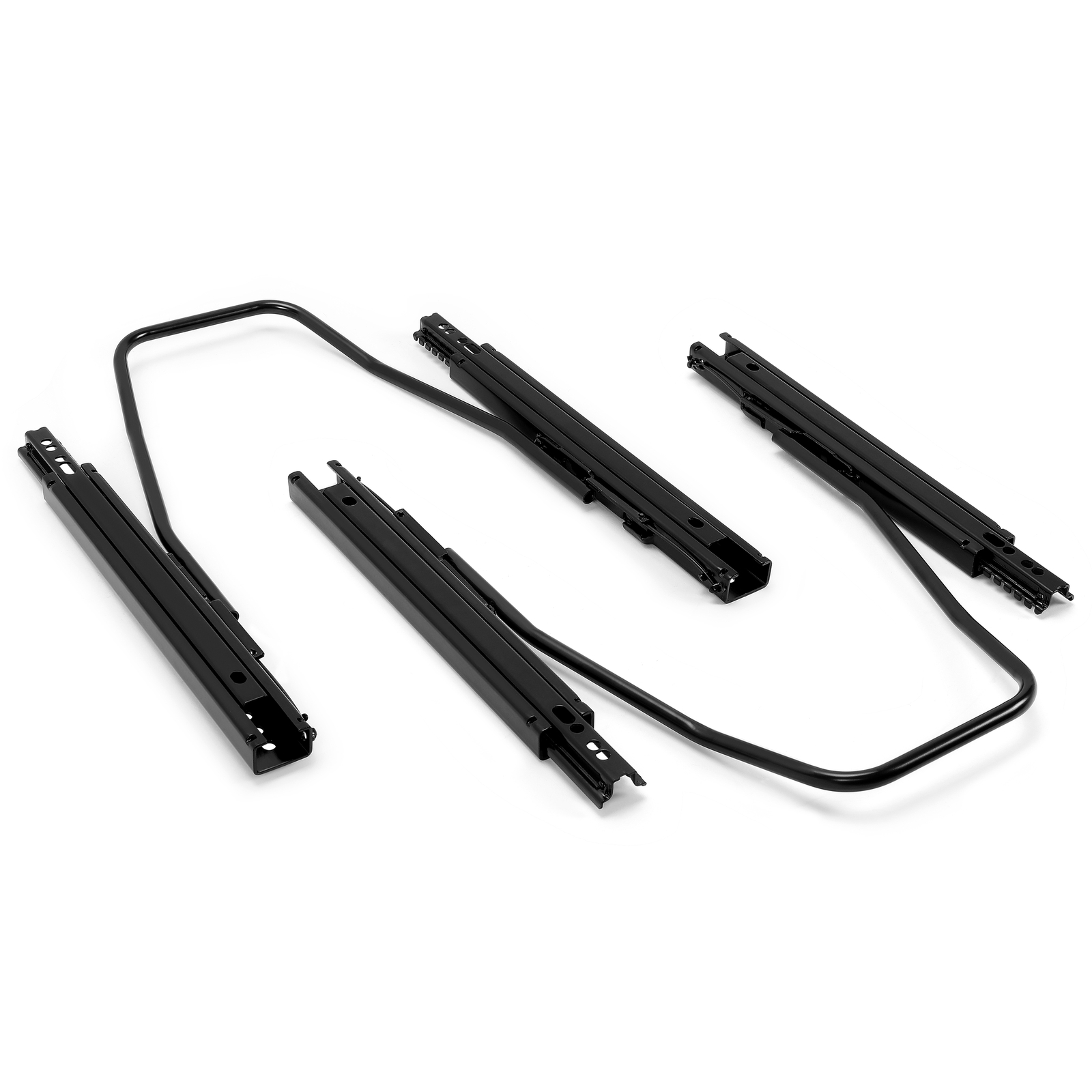 2x Universal Dual Lock Seat Sliders Rails Bracket Track Aessembly Mount Hardware